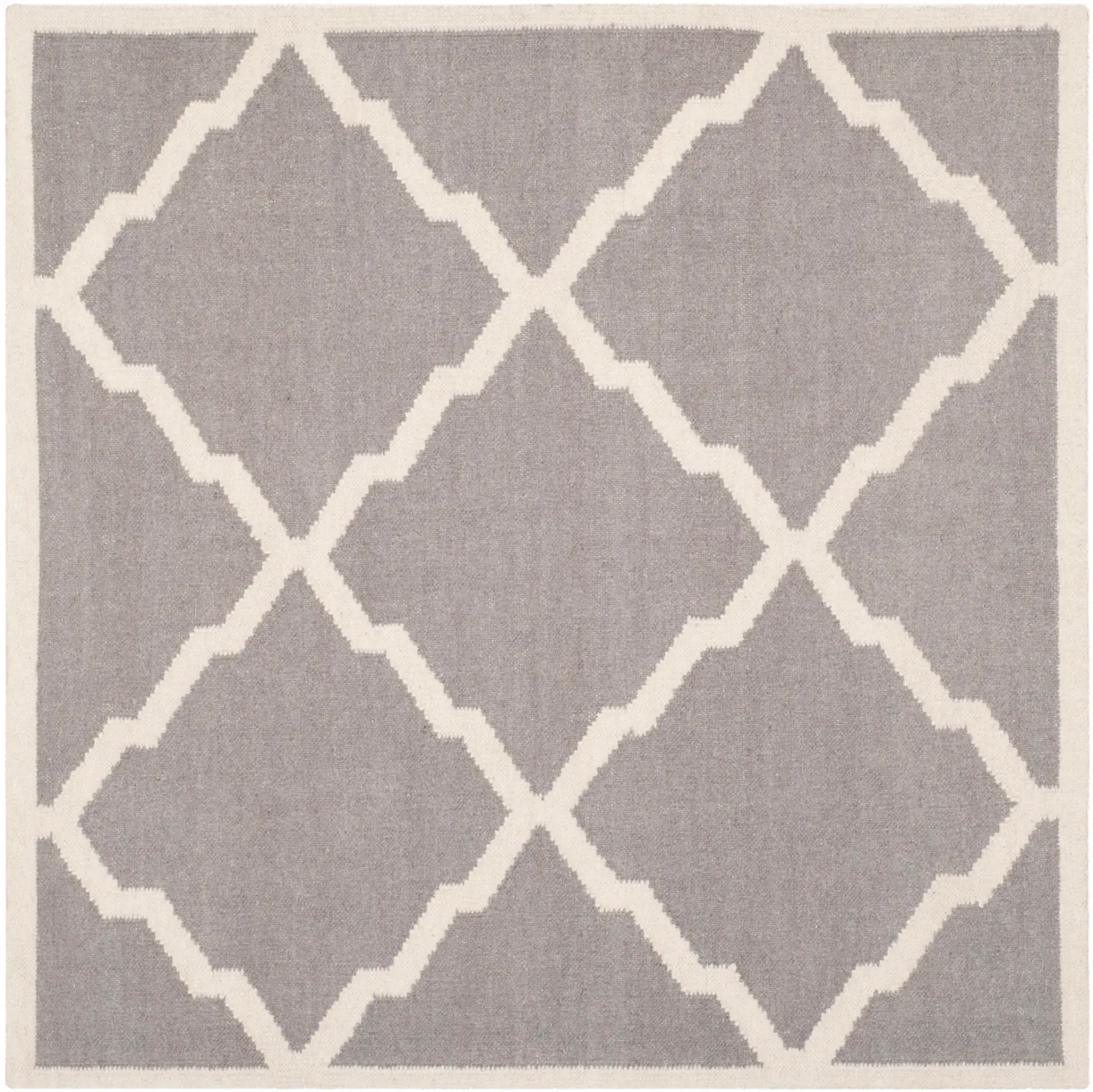 Dhurries Stepped Lattice Hand-Woven Rug