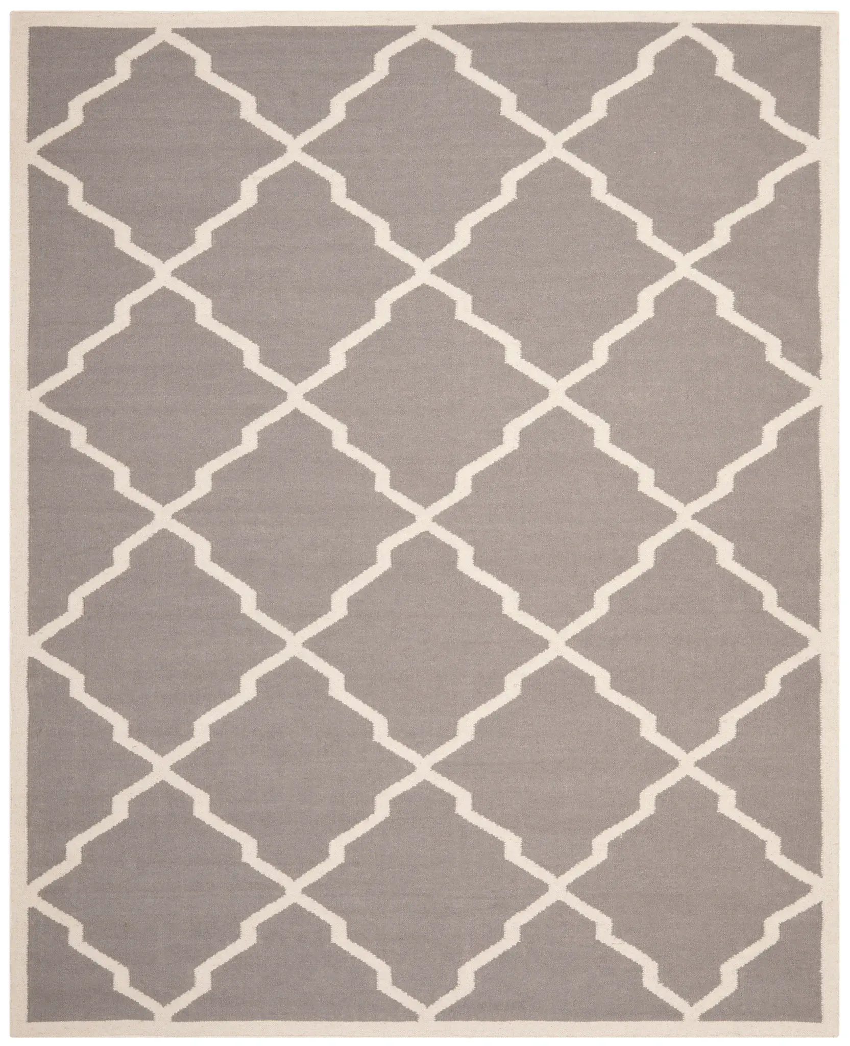 Dhurries Stepped Lattice Hand-Woven Rug