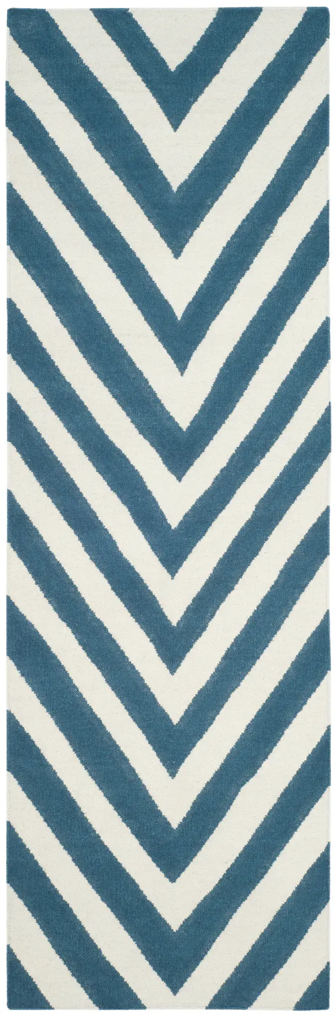 Dhurries Large Chevron Hand-Woven Rug