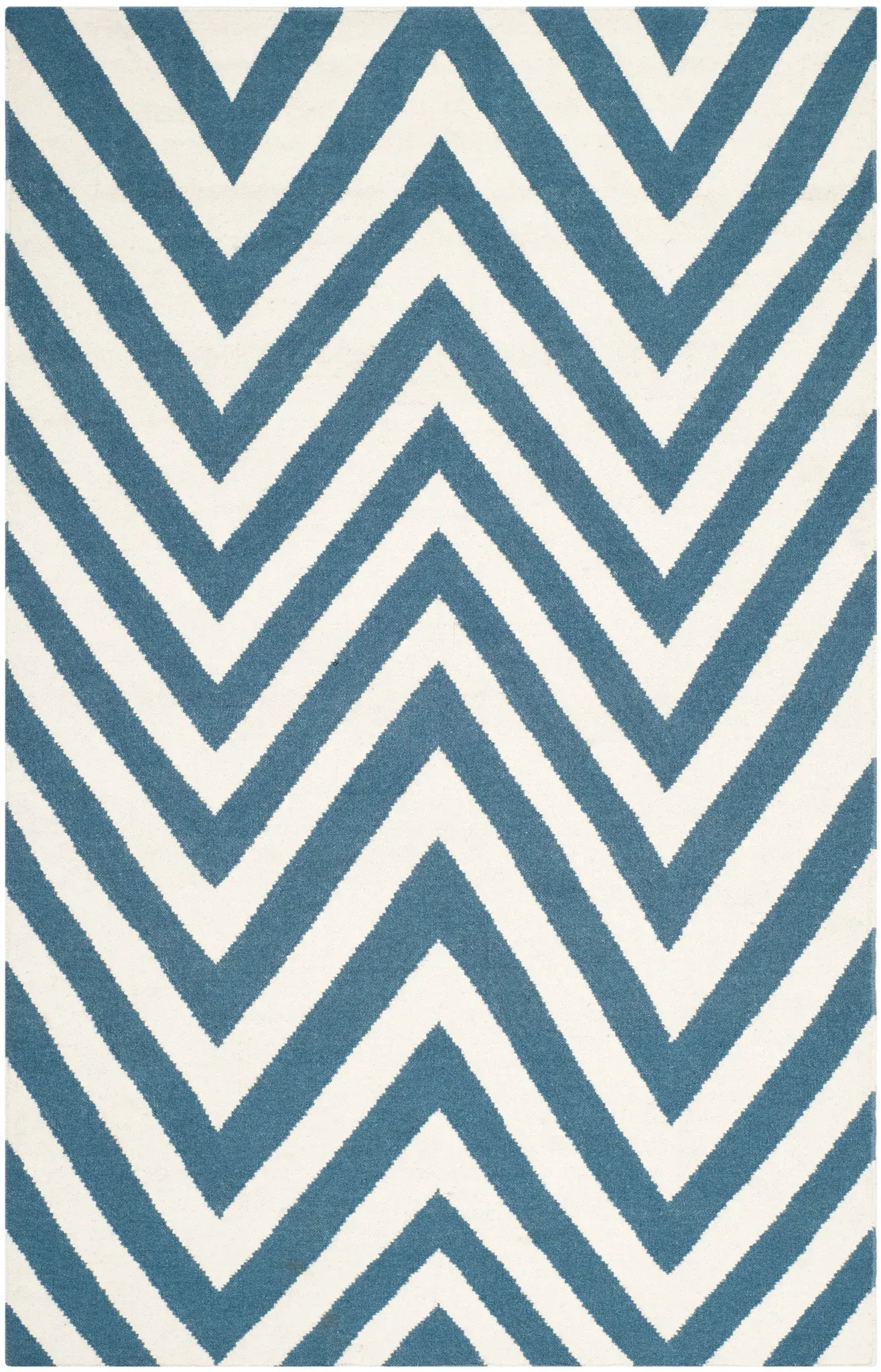 Dhurries Large Chevron Hand-Woven Rug