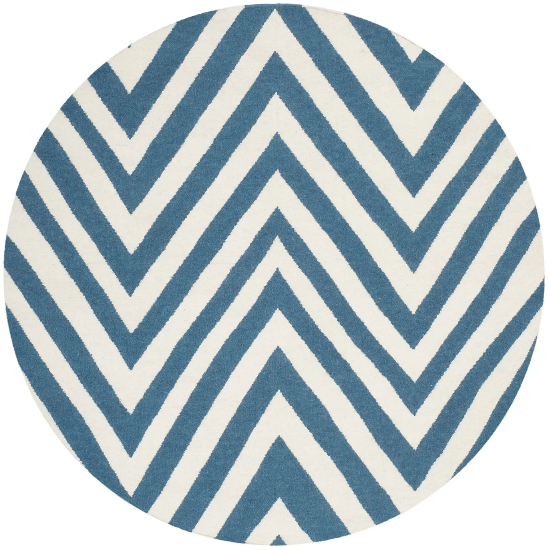 Dhurries Large Chevron Hand-Woven Rug