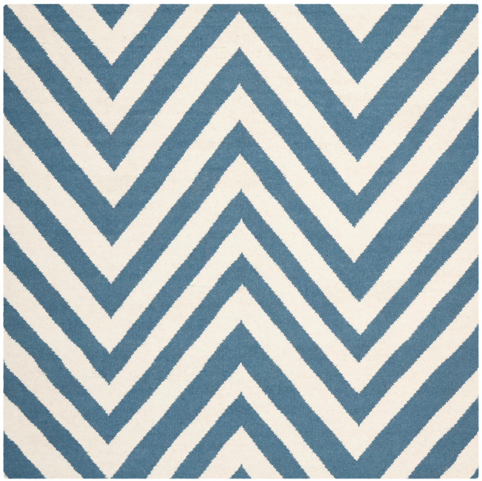 Dhurries Large Chevron Hand-Woven Rug