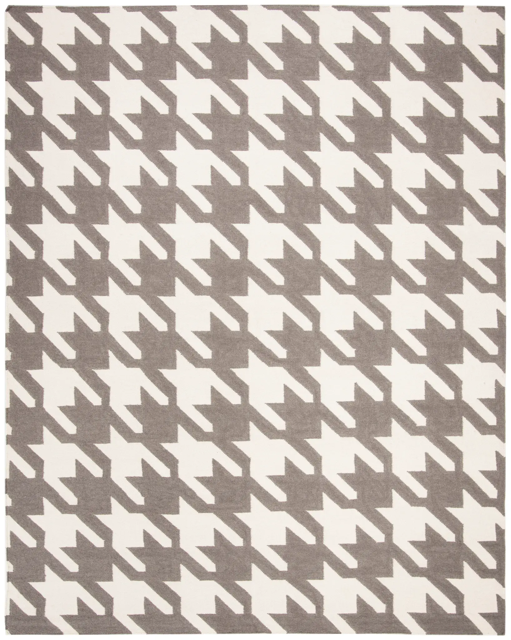 Dhurries Houndstooth Hand-Woven Rug