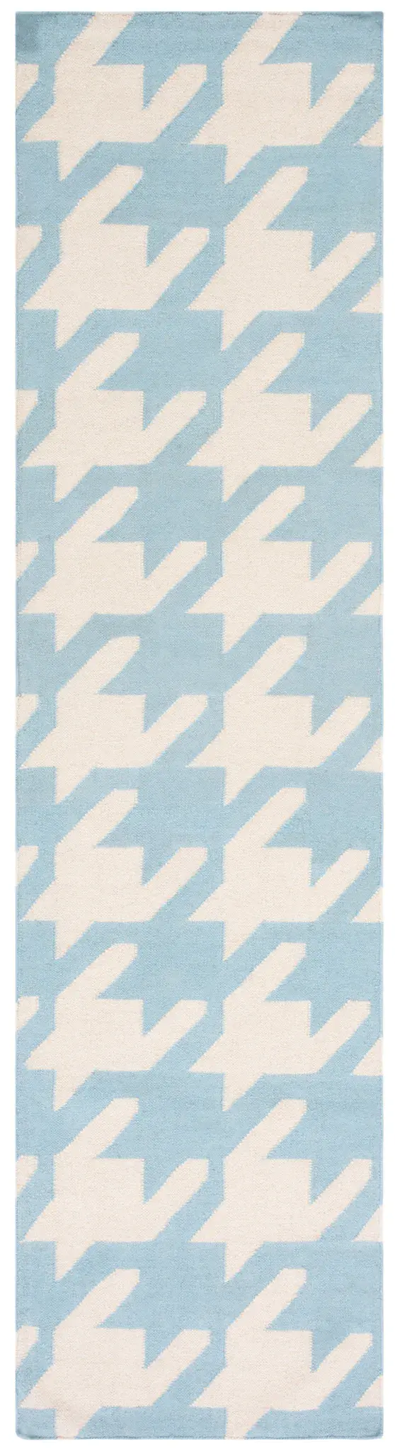 Dhurries Houndstooth Hand-Woven Wool Rug