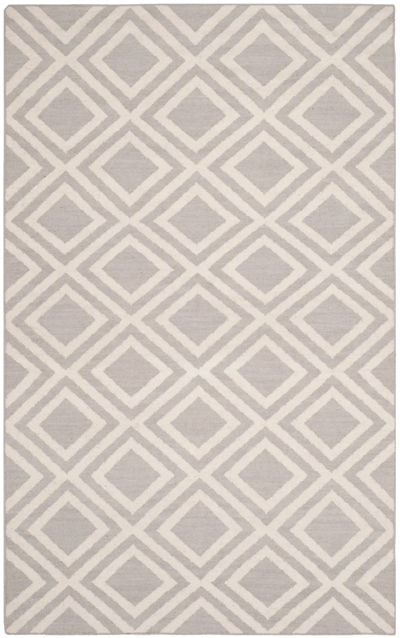 Dhurries Concentric Diamond Hand-Woven Rug
