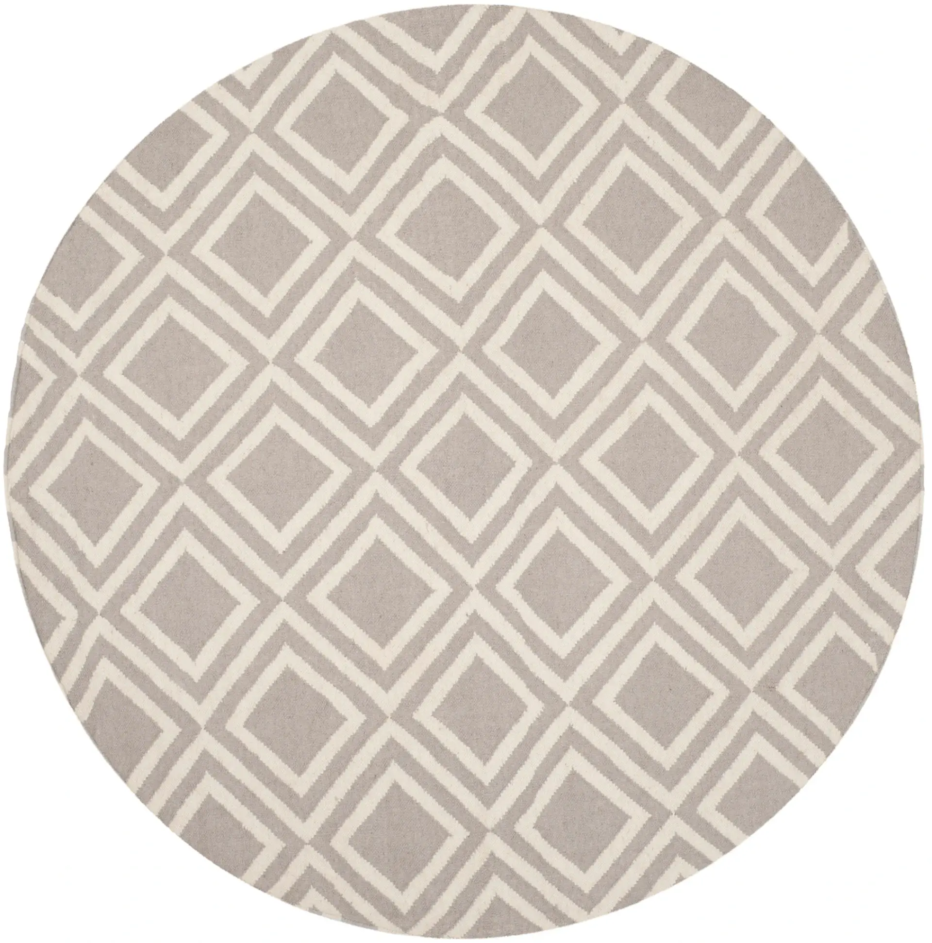 Dhurries Concentric Diamond Hand-Woven Rug