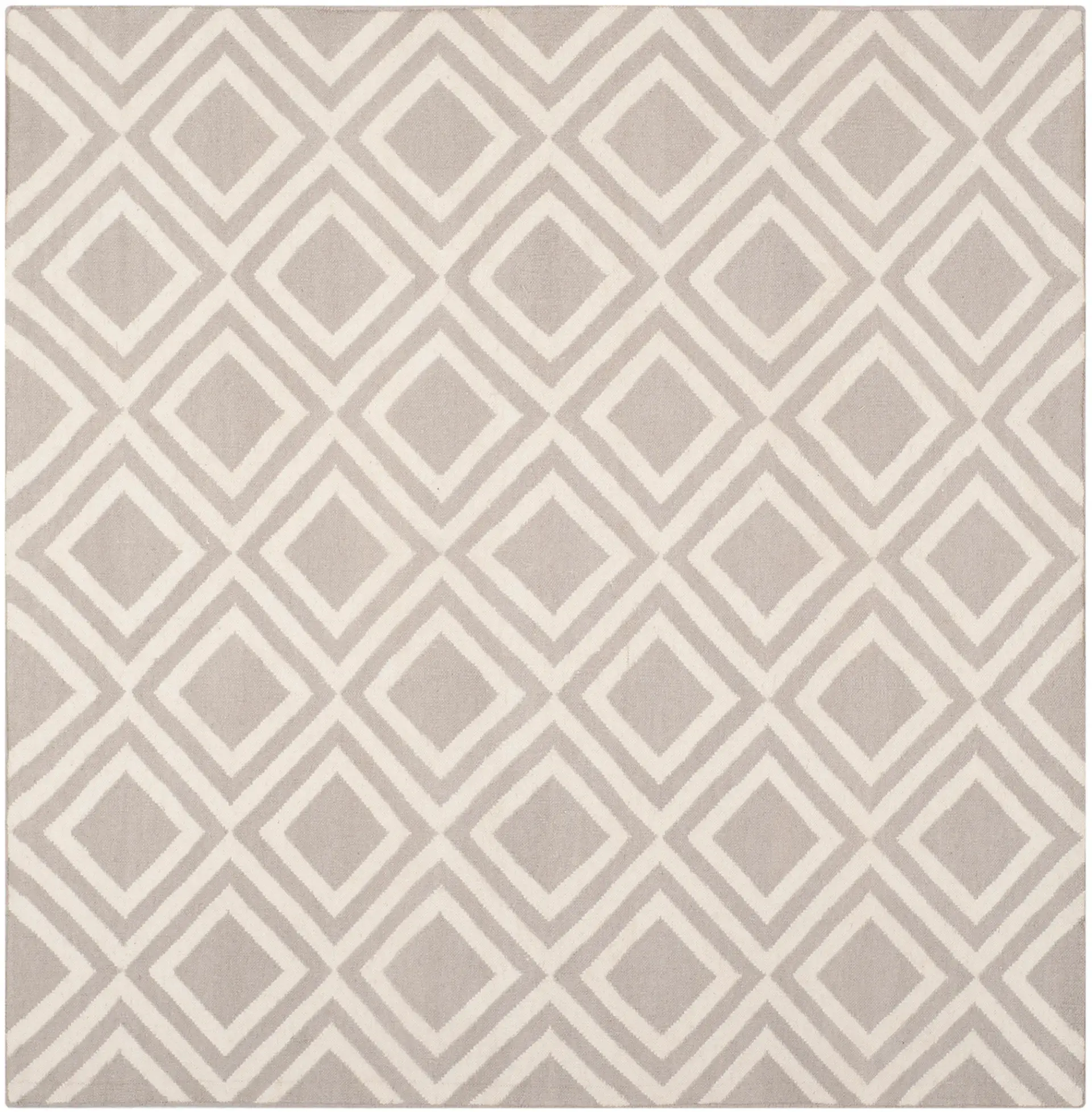 Dhurries Concentric Diamond Hand-Woven Rug
