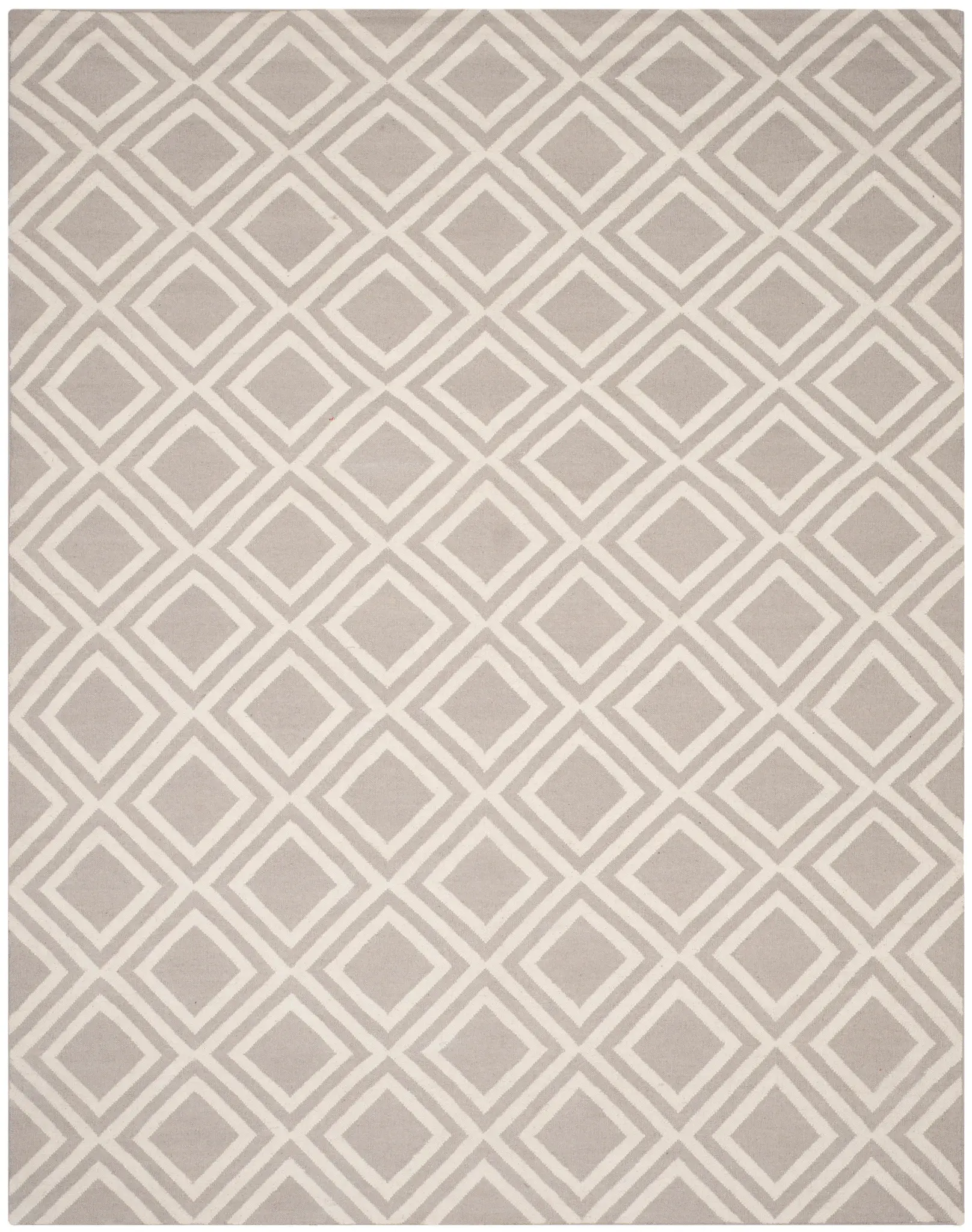 Dhurries Concentric Diamond Hand-Woven Rug