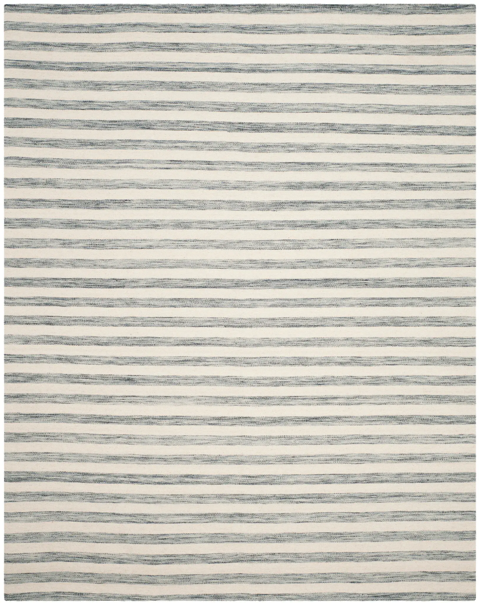 Dhurries Striped Hand-Woven Wool Rug