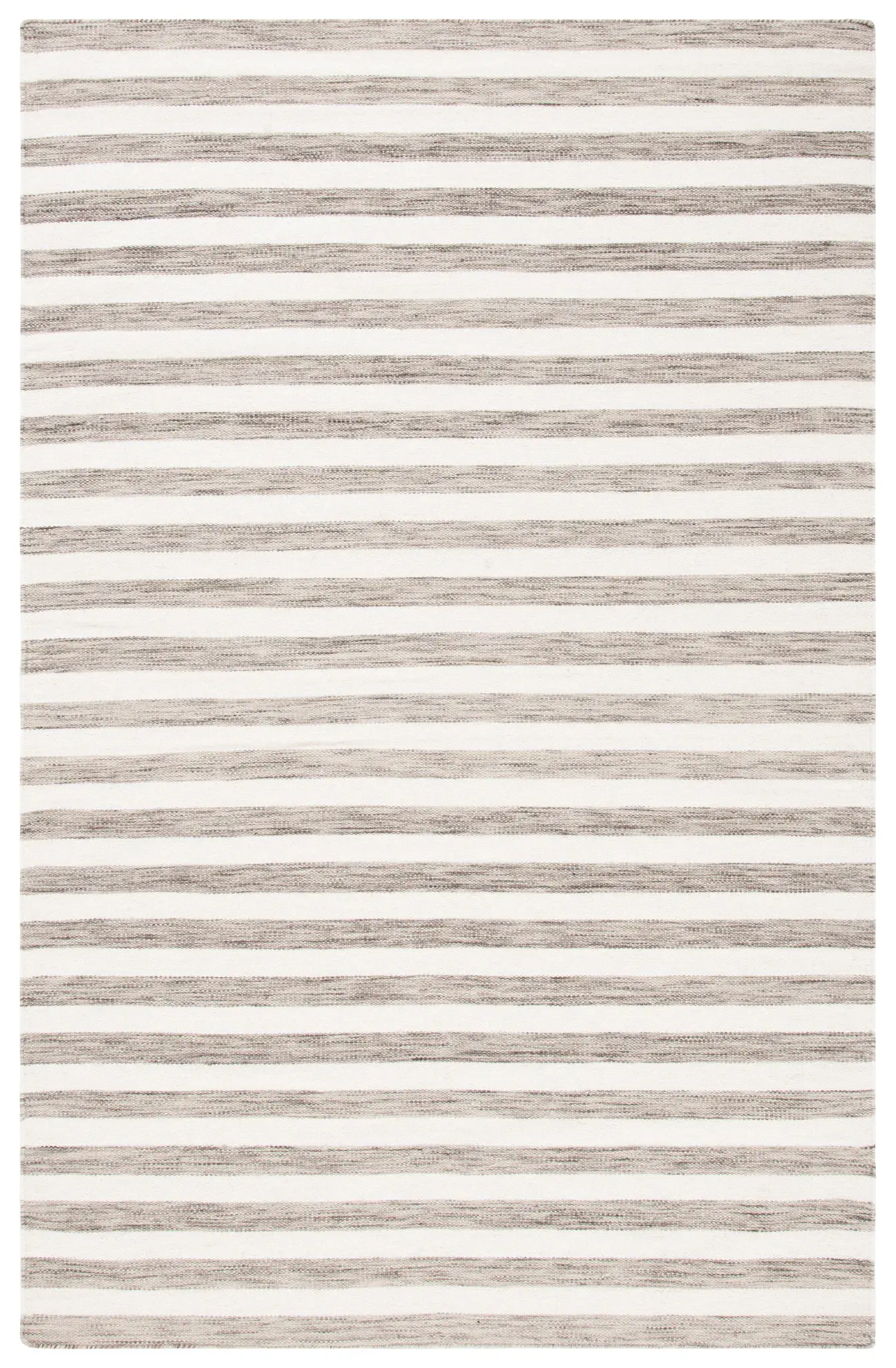 Dhurries Striped Hand-Woven Wool Rug