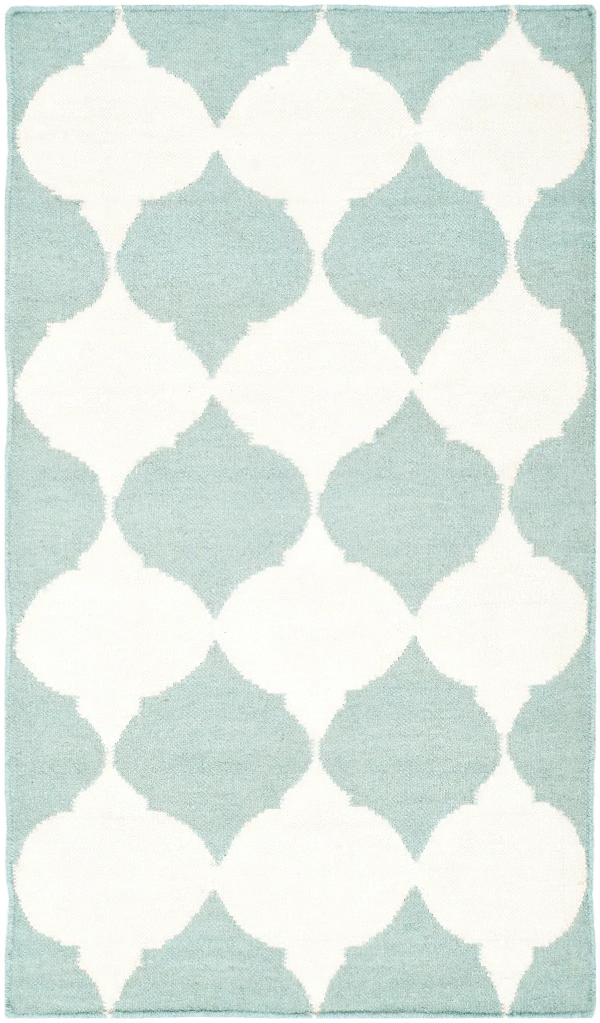Dhurries Interlocking Tile Hand-Woven Rug