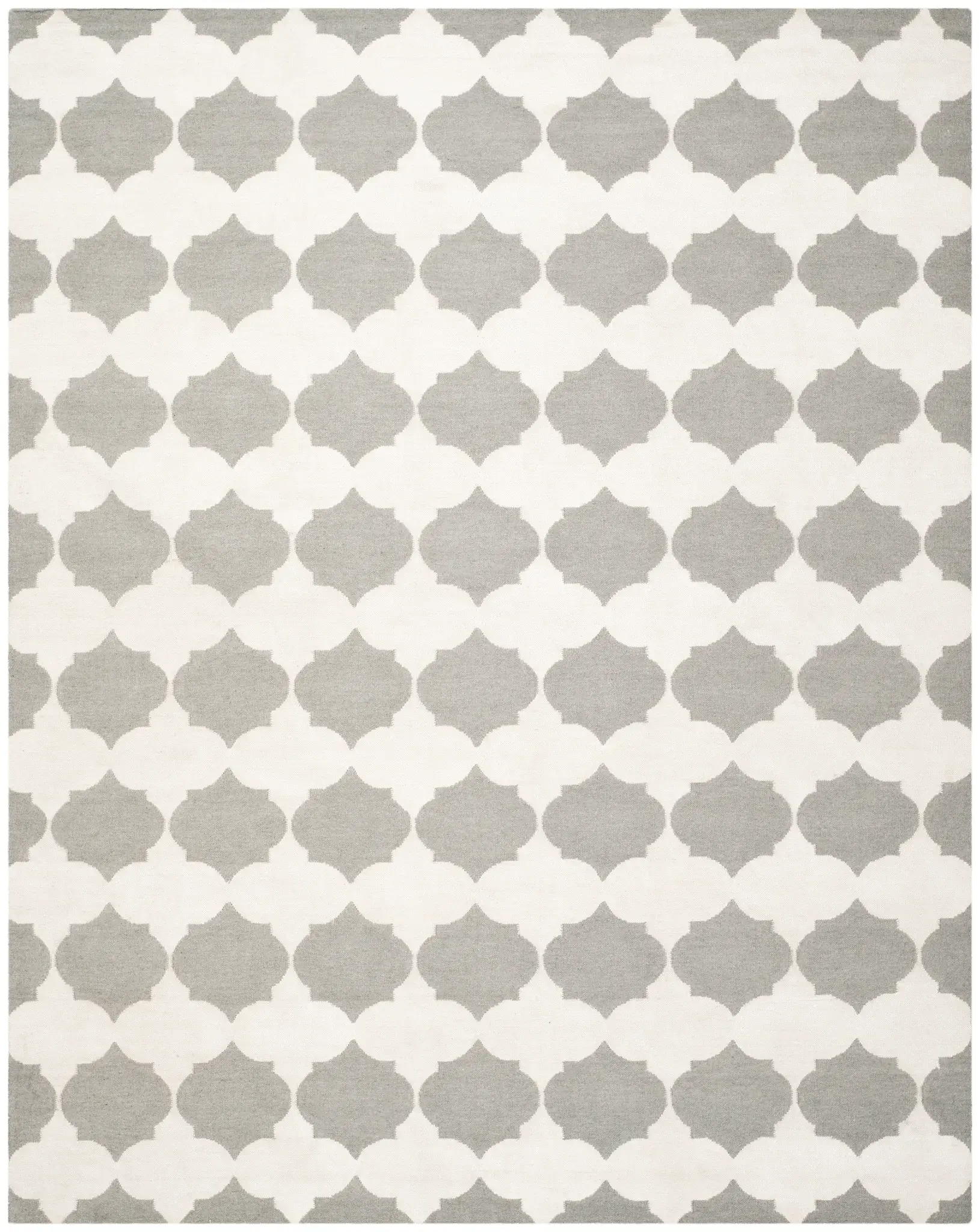 Dhurries Interlocking Tile Hand-Woven Rug