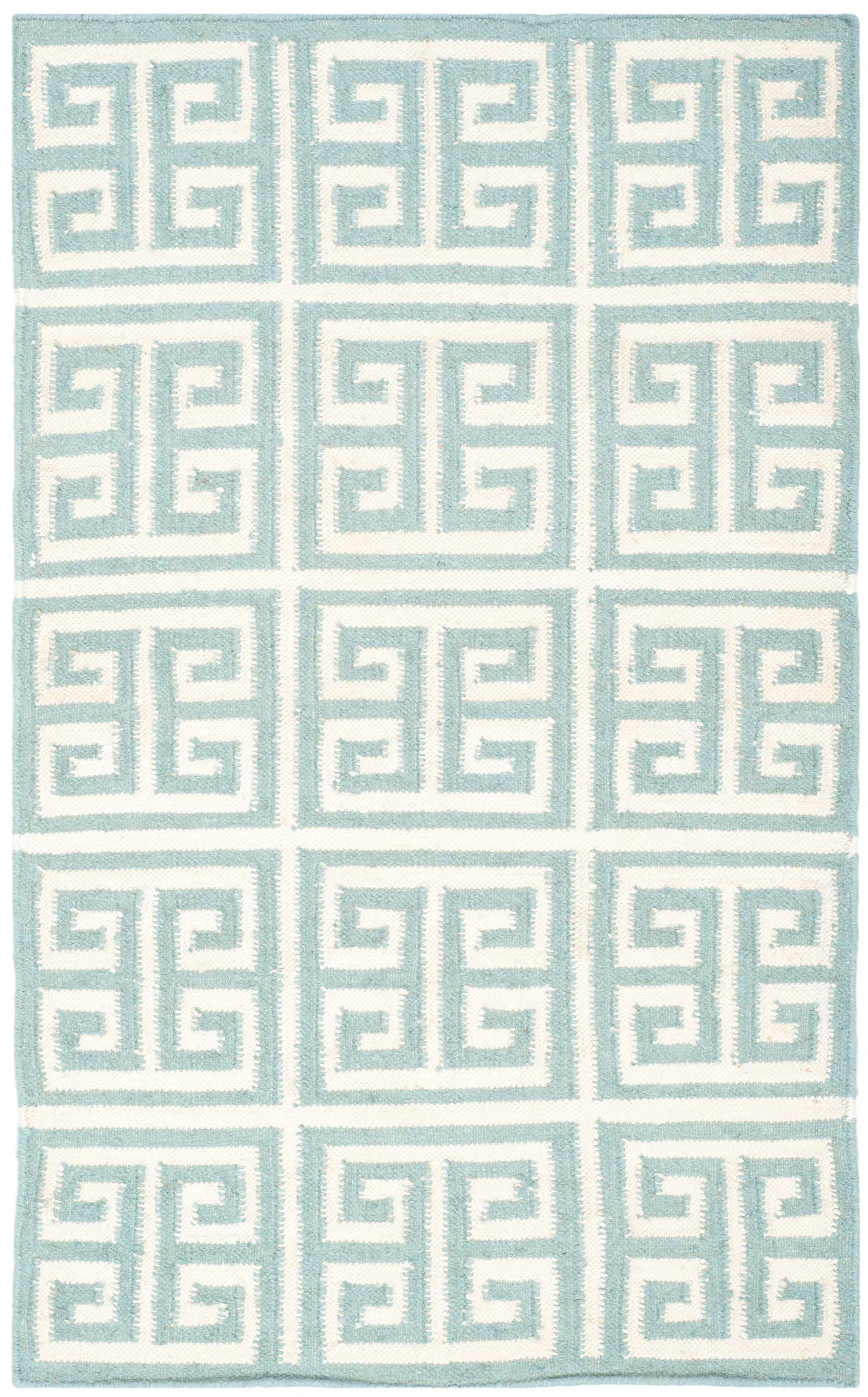 Dhurries Greek Key Hand-Woven Rug