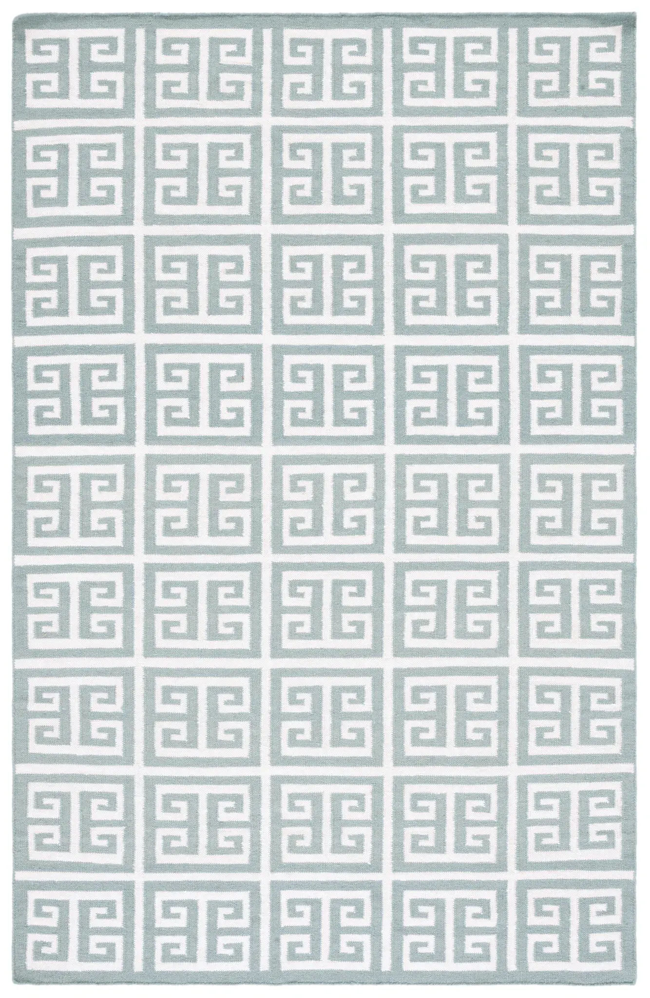 Dhurries Greek Key Hand-Woven Rug