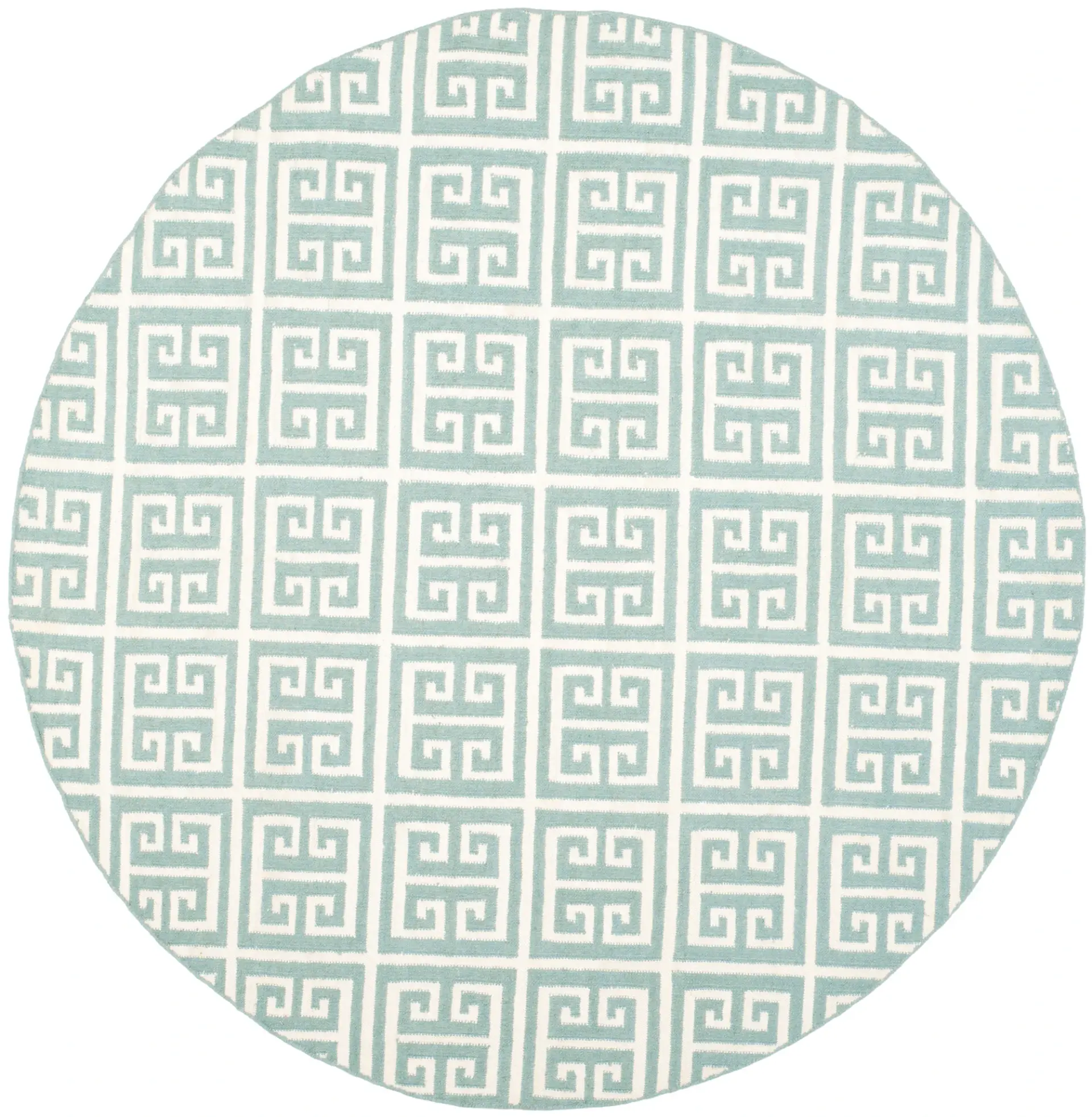Dhurries Greek Key Hand-Woven Rug