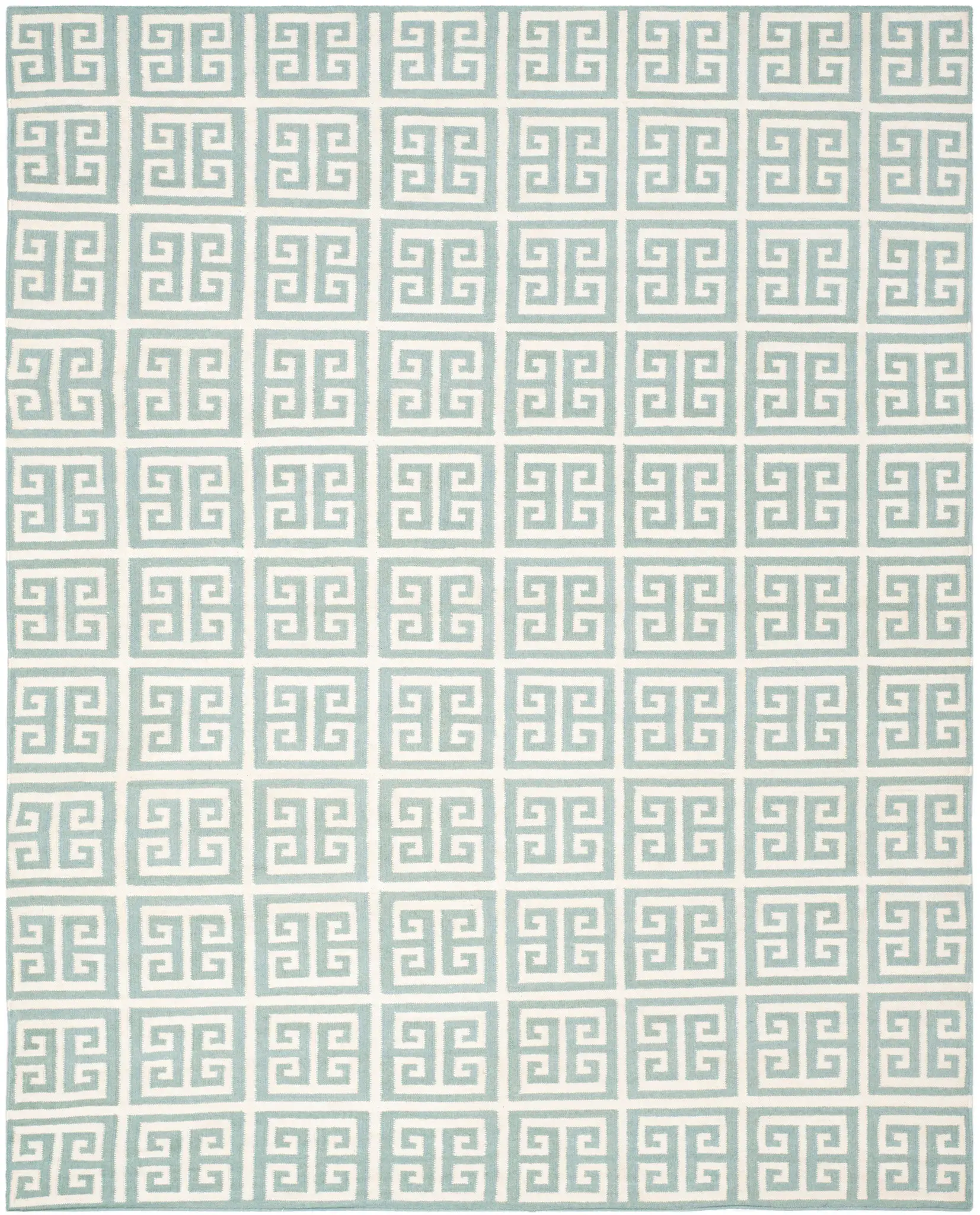 Dhurries Greek Key Hand-Woven Rug
