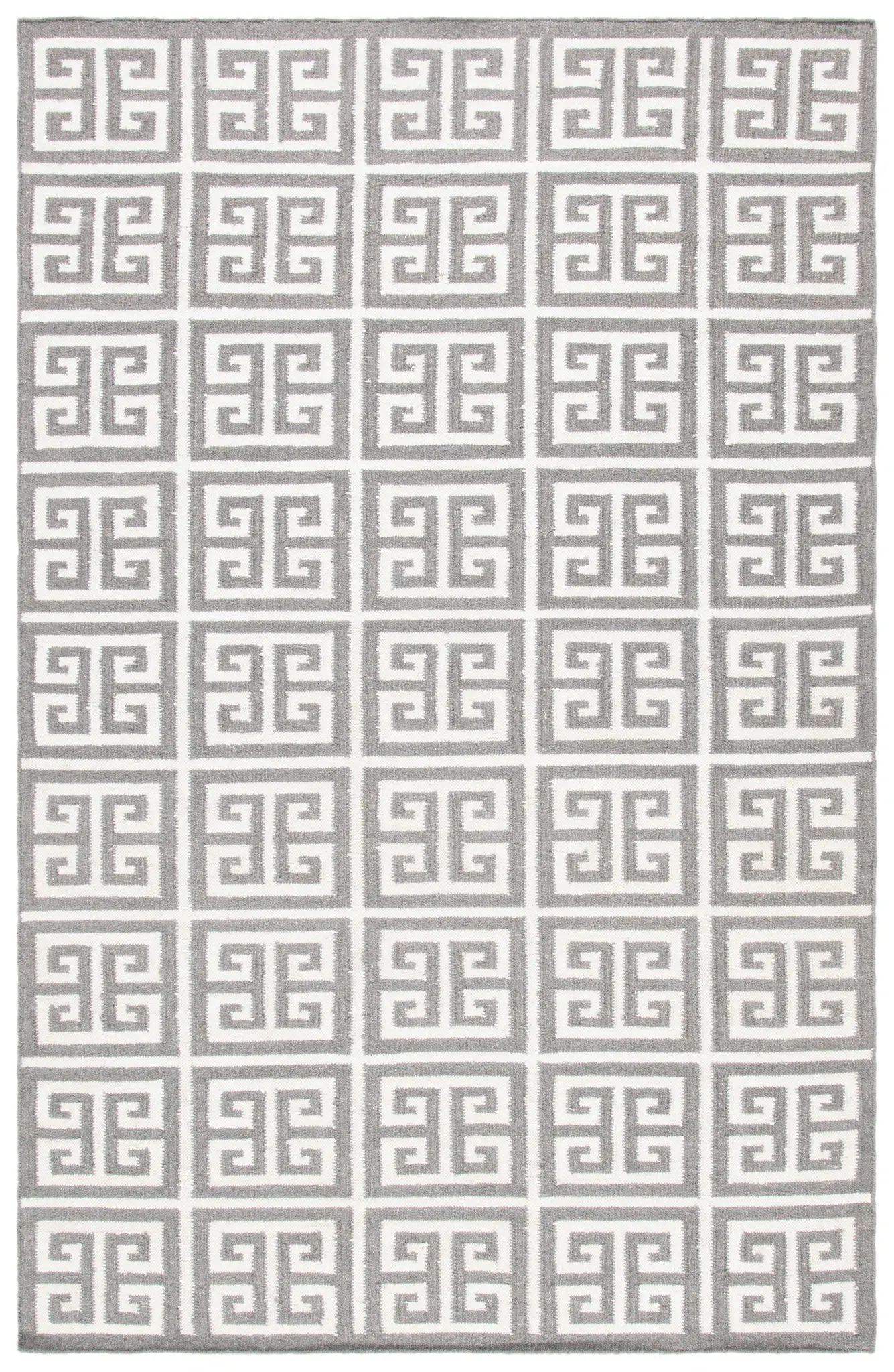 Dhurries Greek Key Hand-Woven Rug