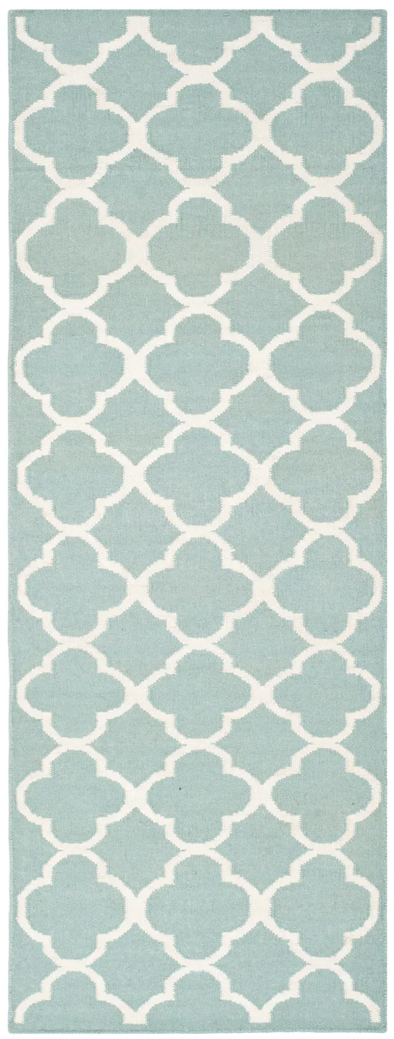 Dhurries Clover Trellis Hand-Woven Rug