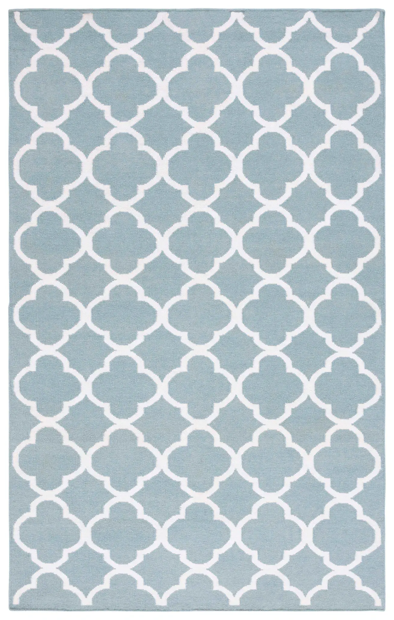 Dhurries Clover Trellis Hand-Woven Rug