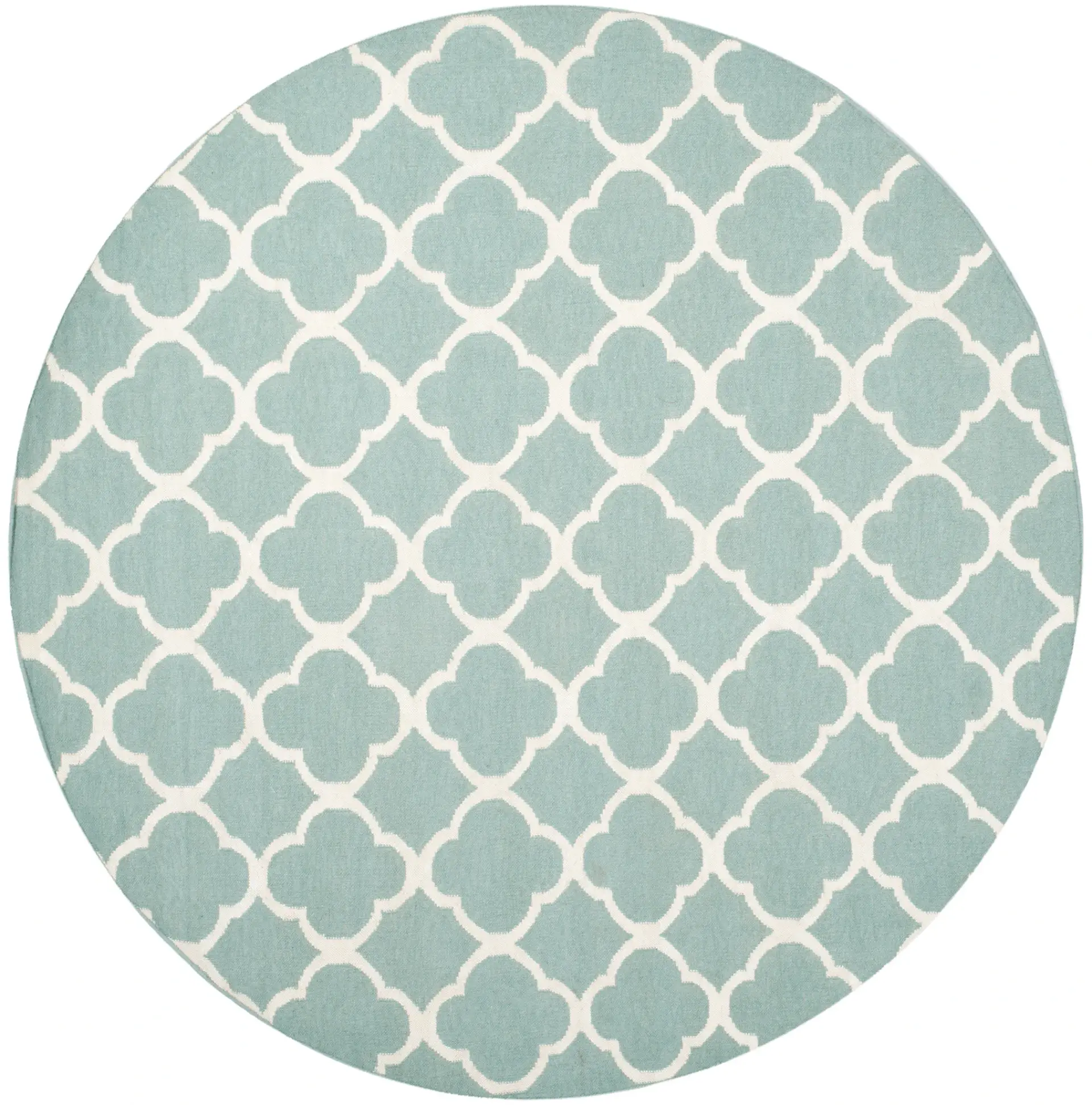 Dhurries Clover Trellis Hand-Woven Rug