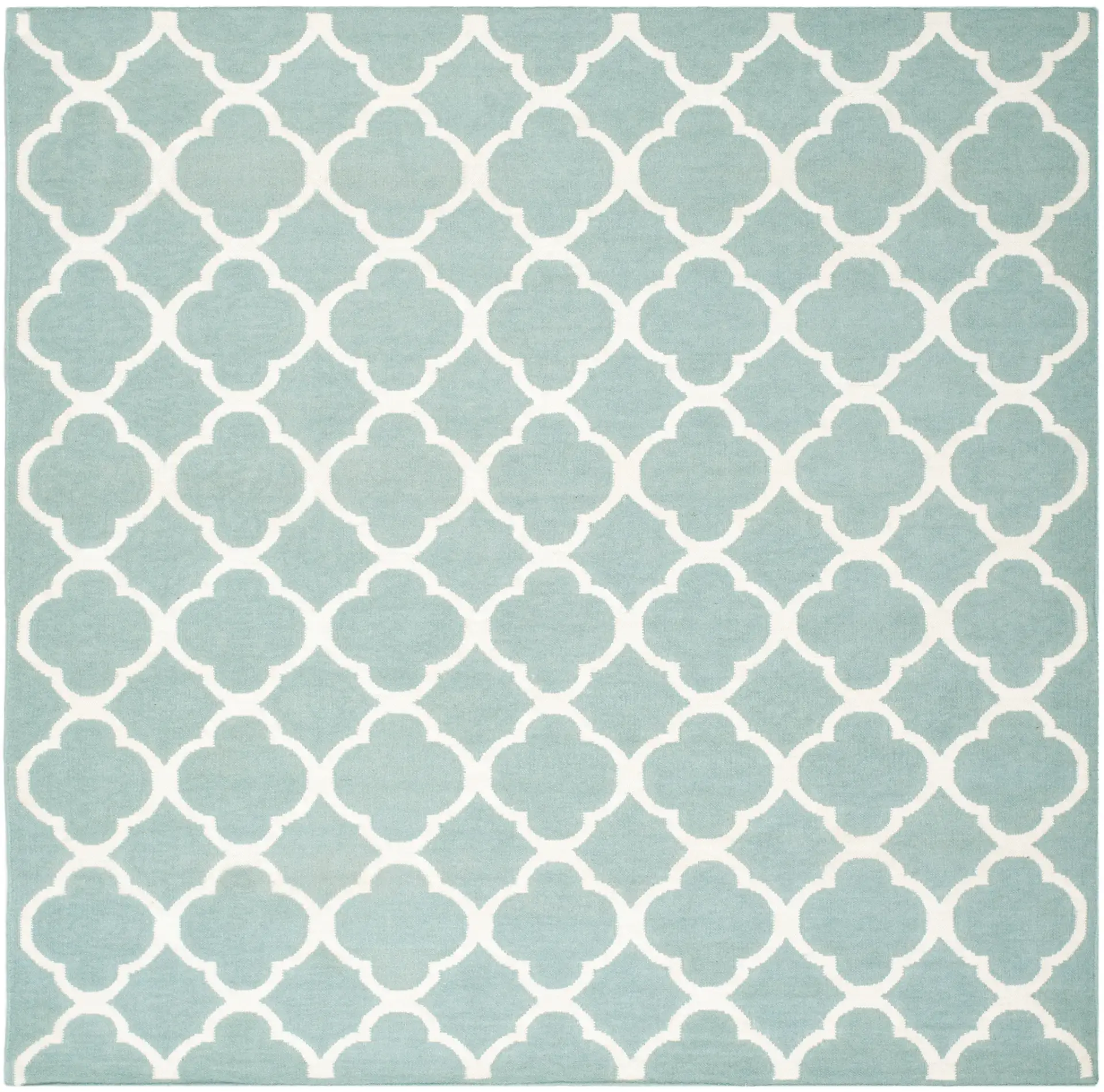 Dhurries Clover Trellis Hand-Woven Rug