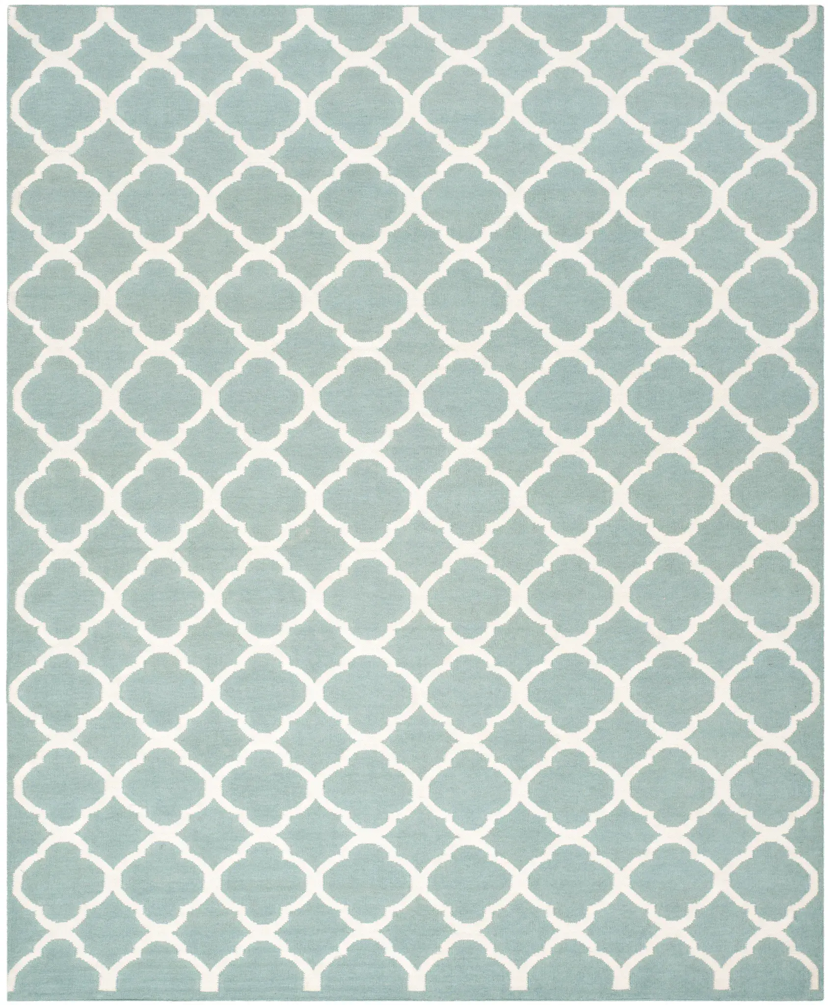 Dhurries Clover Trellis Hand-Woven Rug