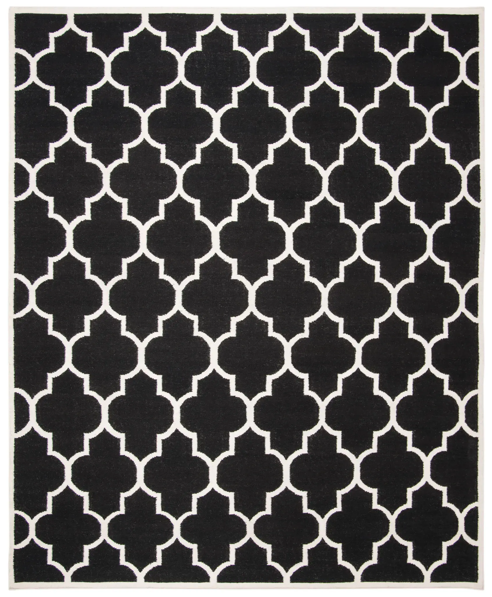 Dhurries Trellis Hand-Woven Wool Rug