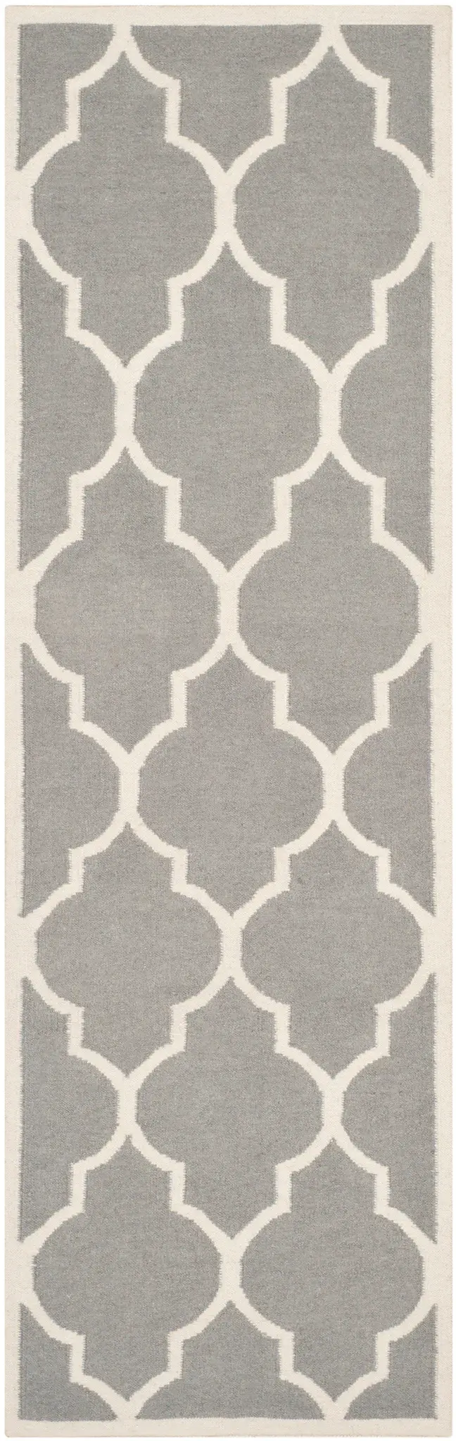 Dhurries Trellis Hand-Woven Wool Rug