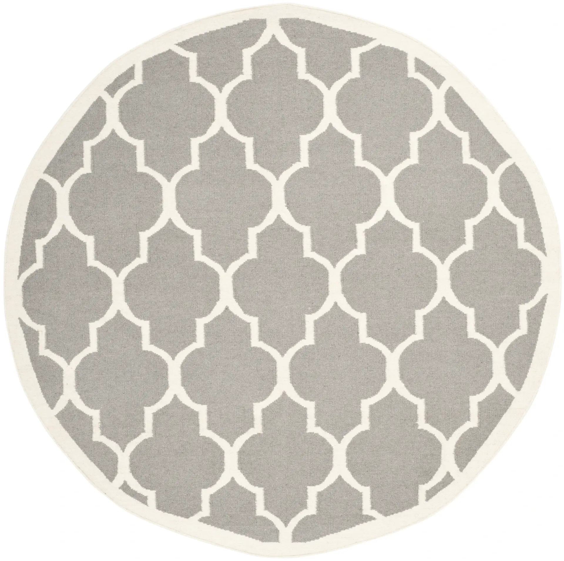 Dhurries Trellis Hand-Woven Wool Rug