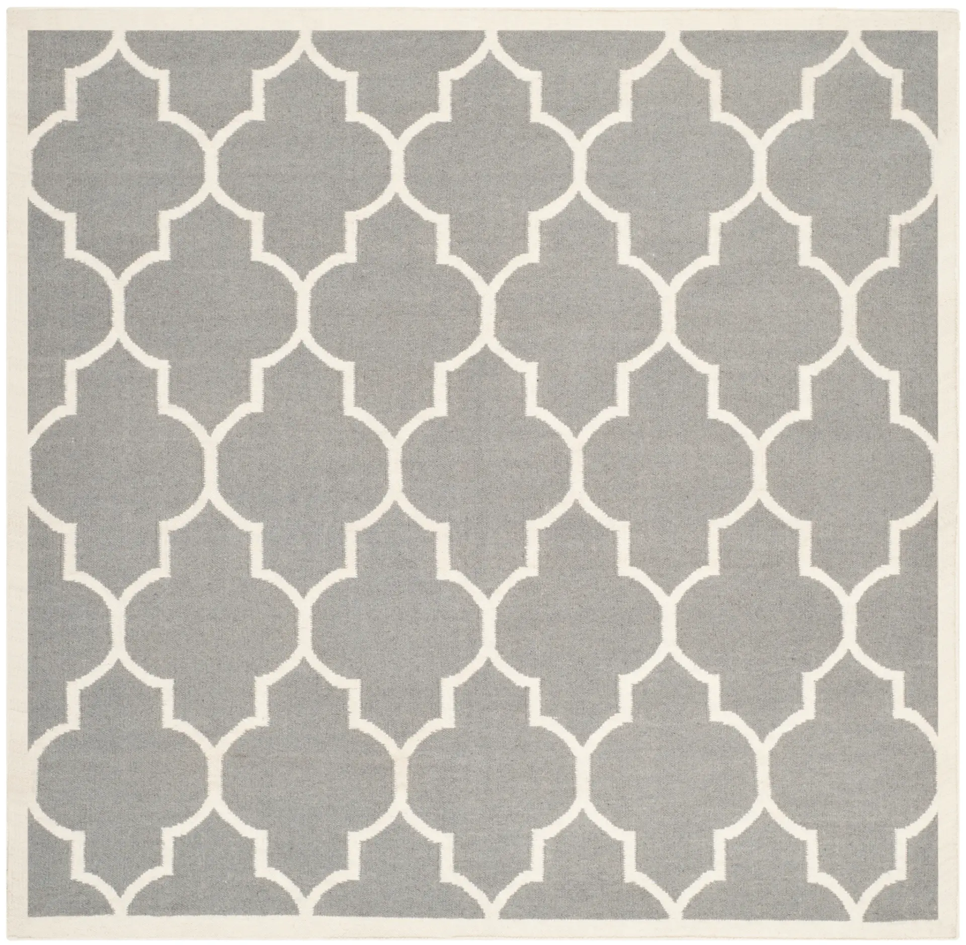Dhurries Trellis Hand-Woven Wool Rug