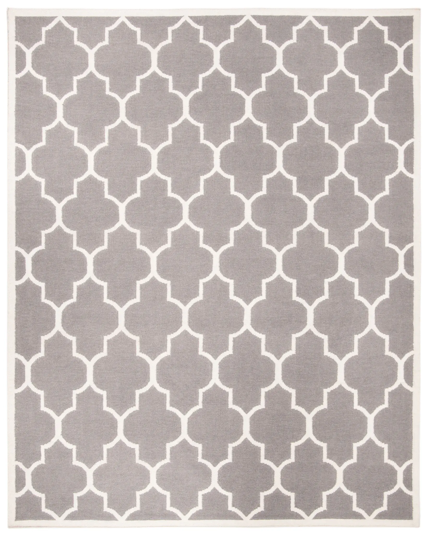 Dhurries Trellis Hand-Woven Wool Rug
