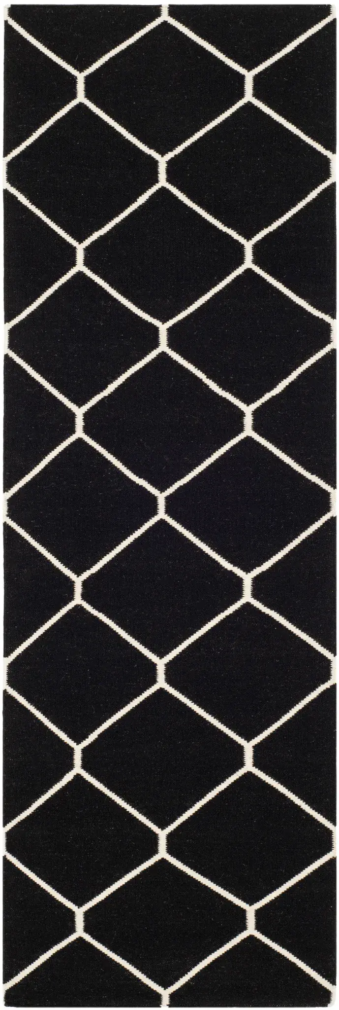 Dhurries Honeycomb Hand-Woven Wool Rug
