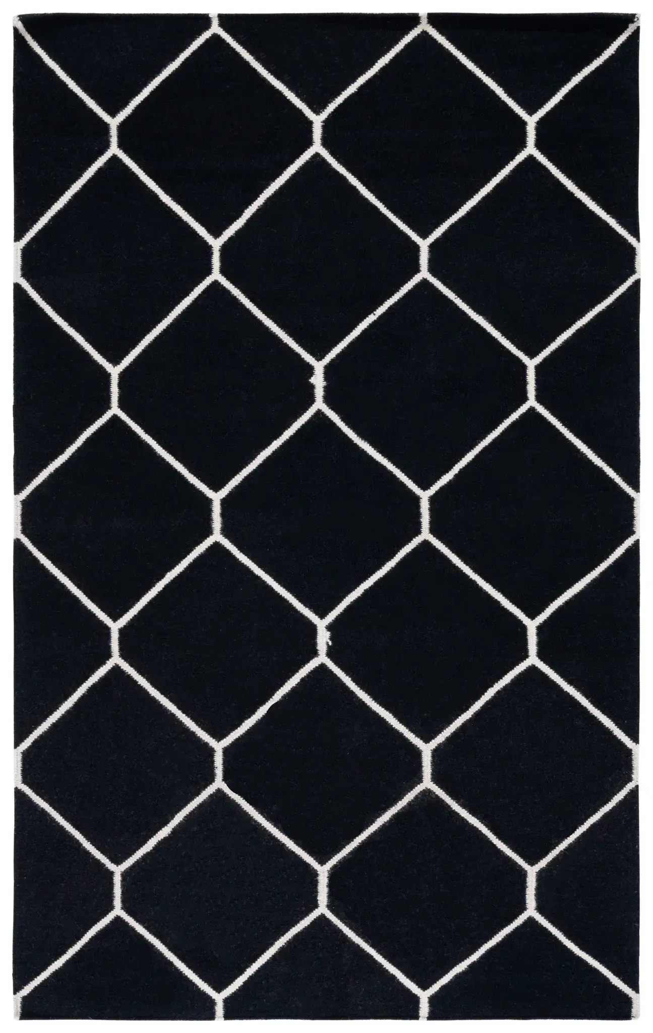 Dhurries Honeycomb Hand-Woven Wool Rug