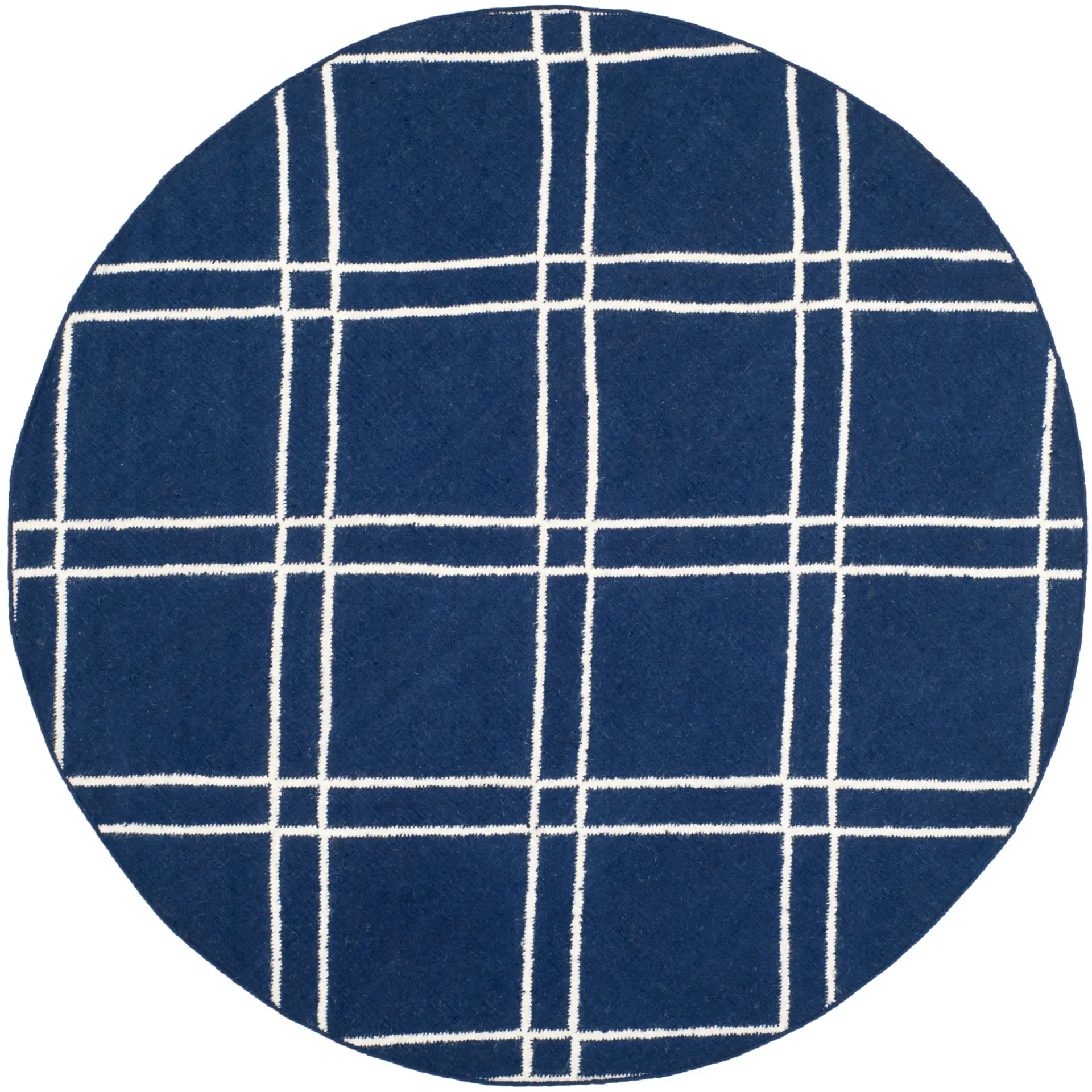 Dhurries Double Diamond Hand-Woven Wool Rug