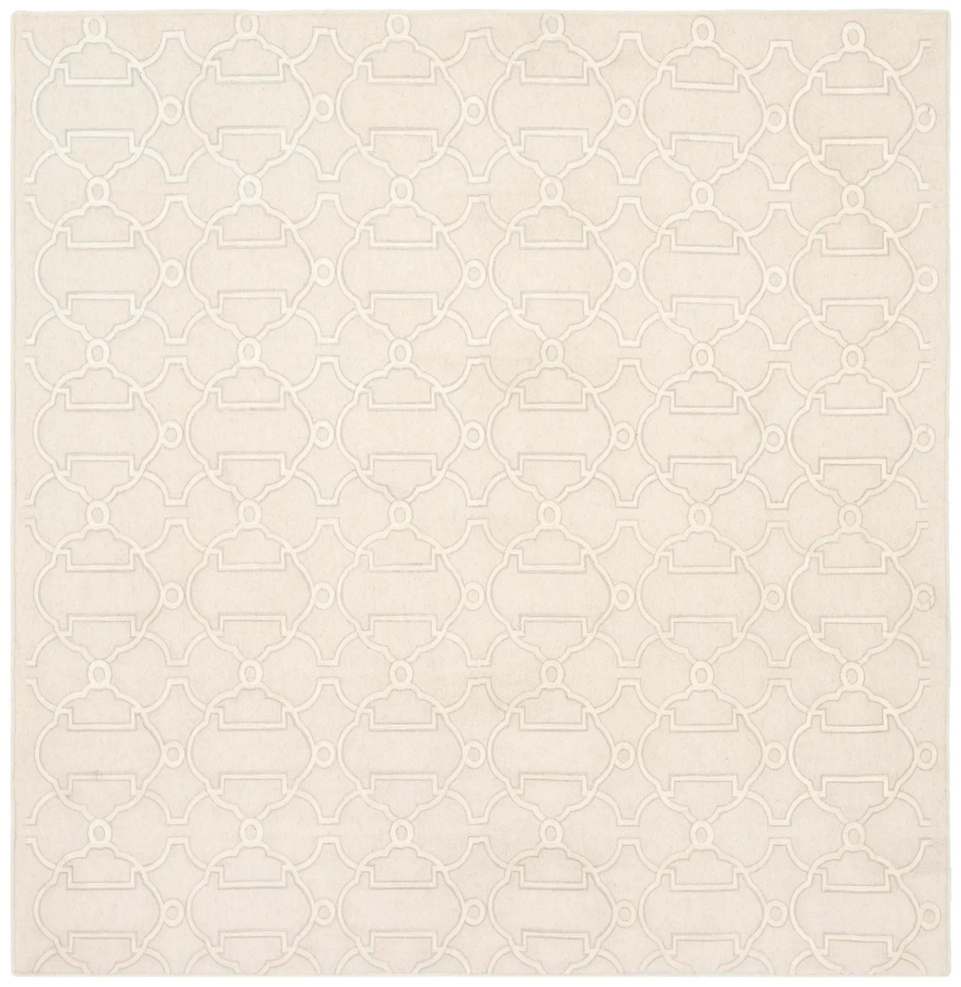 Dhurries Interlocking Trellis Hand-Woven Rug