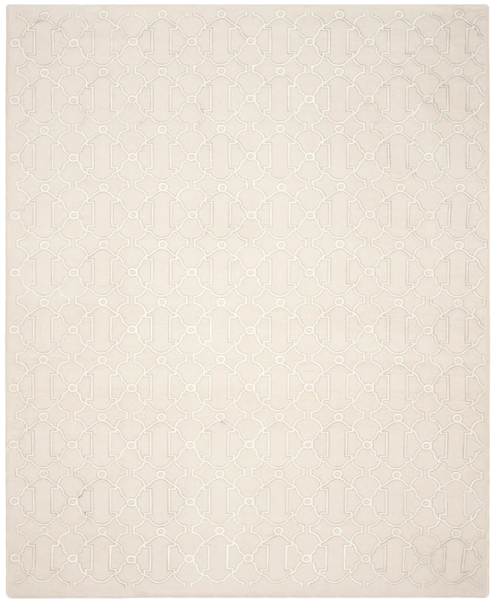 Dhurries Interlocking Trellis Hand-Woven Rug