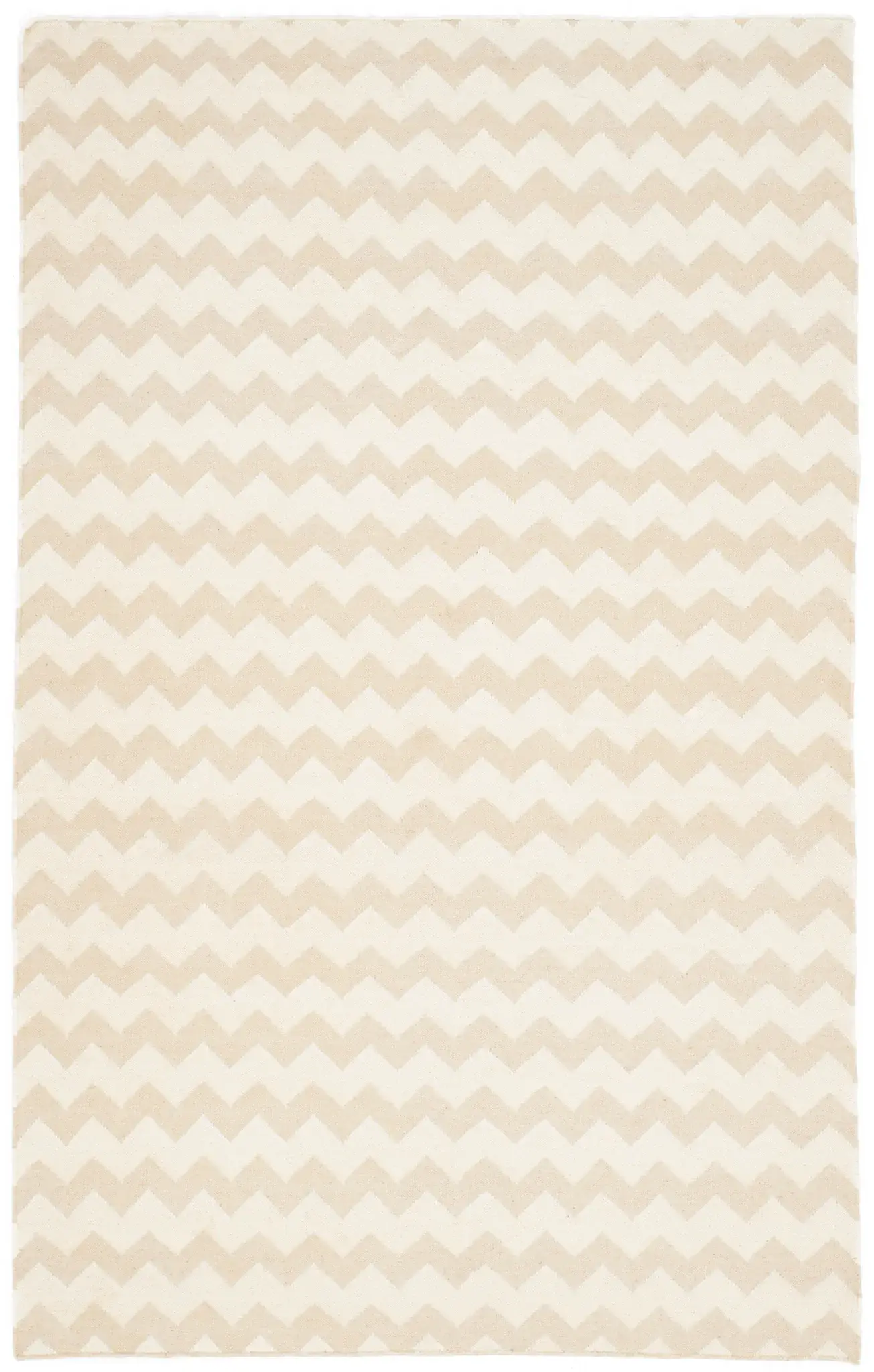 Dhurries Small Chevron Hand-Woven Rug
