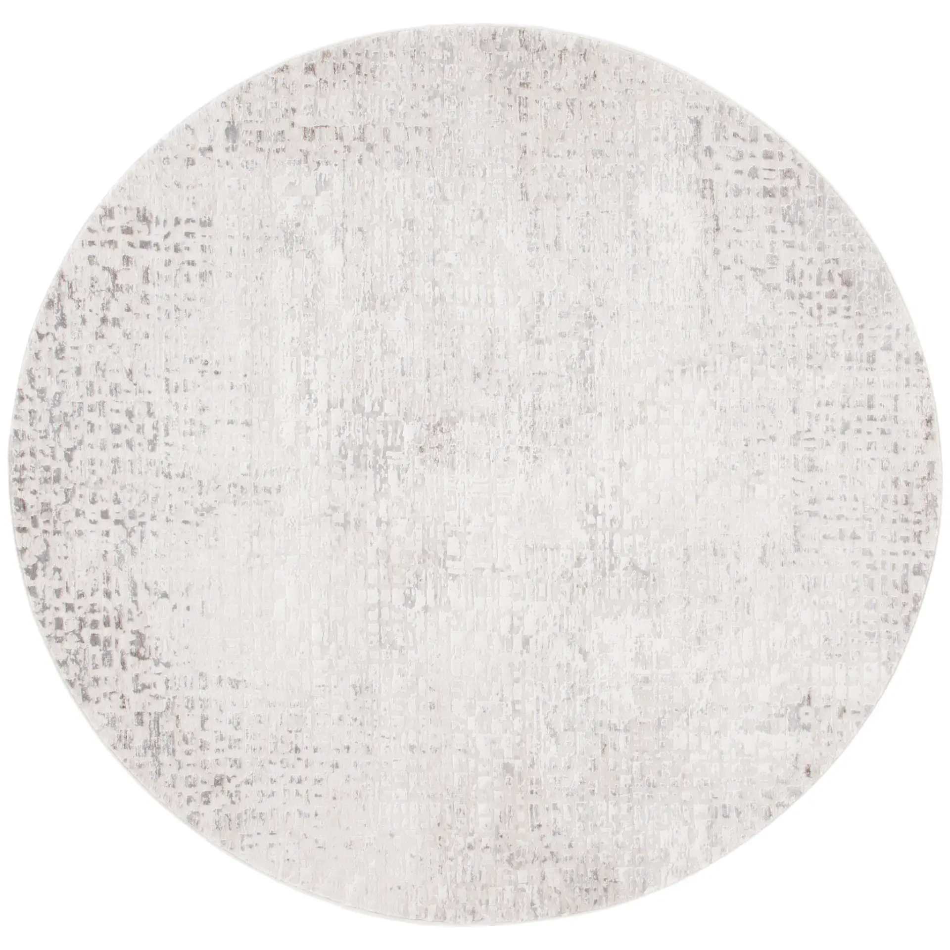 Diamond Distressed Grid Rug