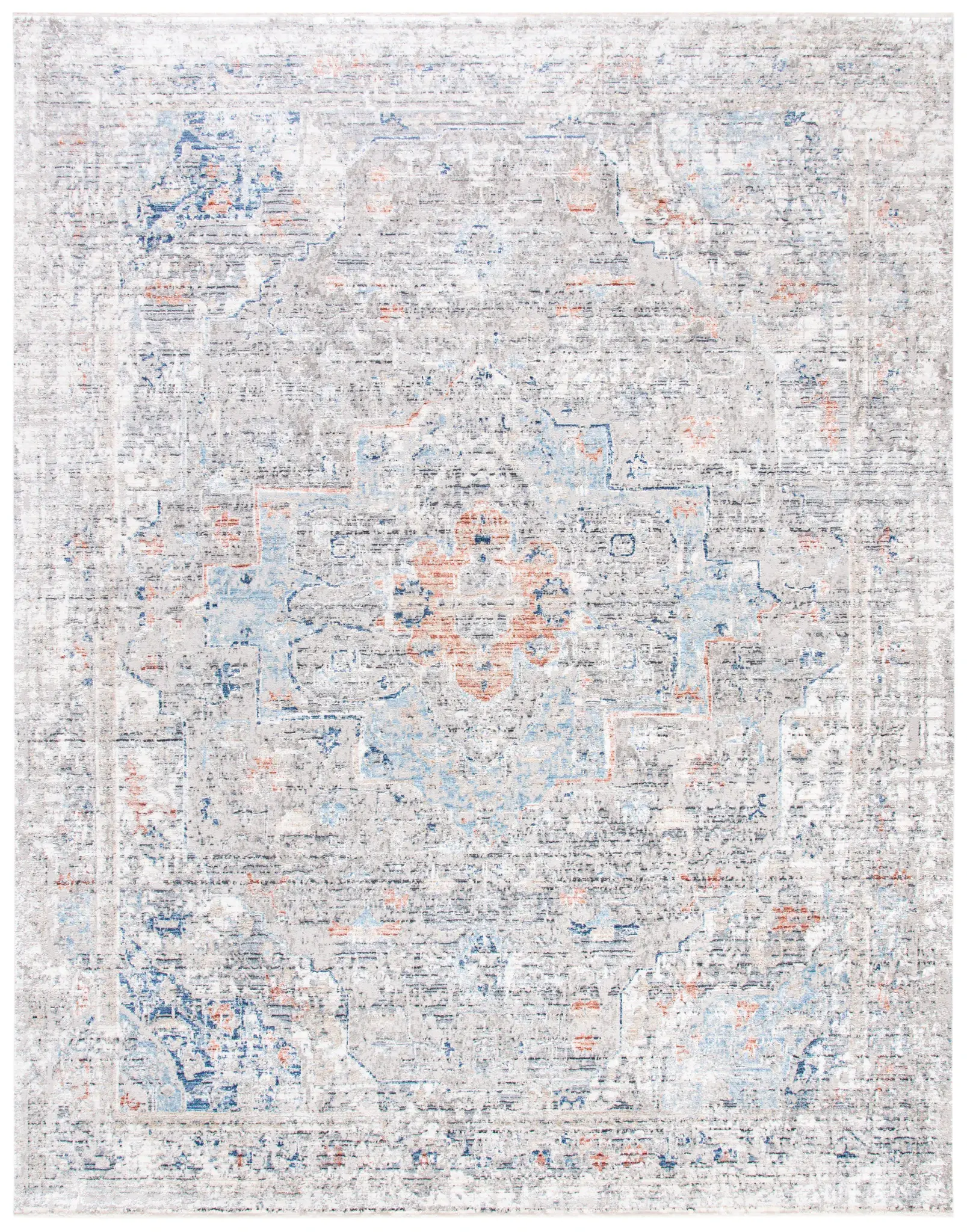 Dream Distressed Geometric Medallion Rug