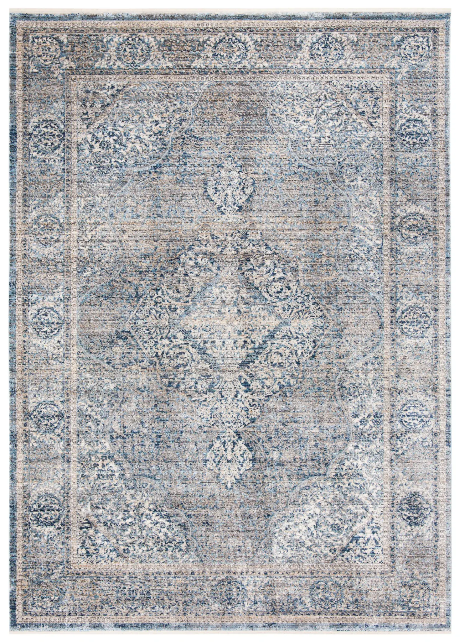 Dream Distressed Arabesque Medallion Rug