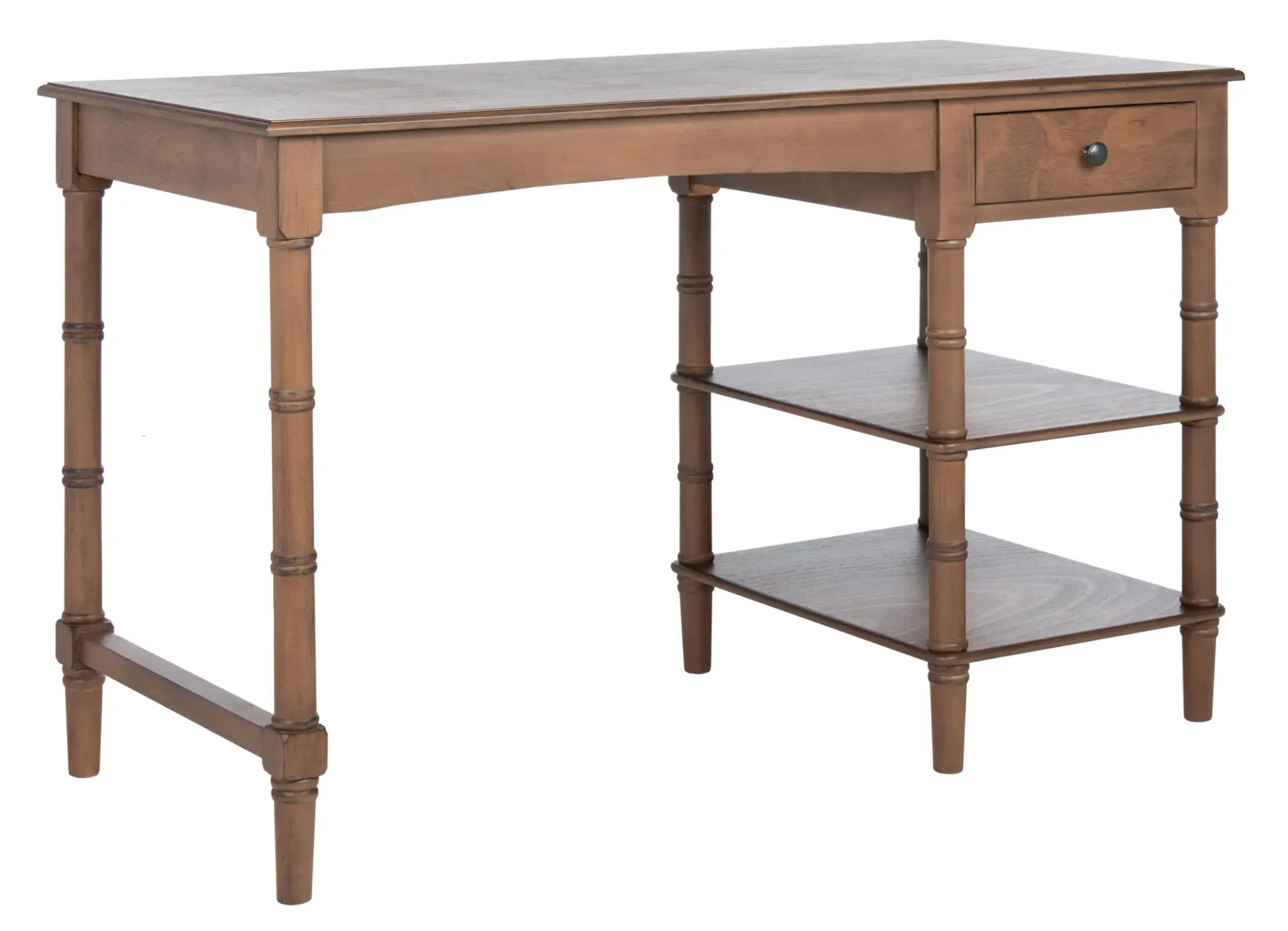 Henric One-Drawer Two-Shelf Desk