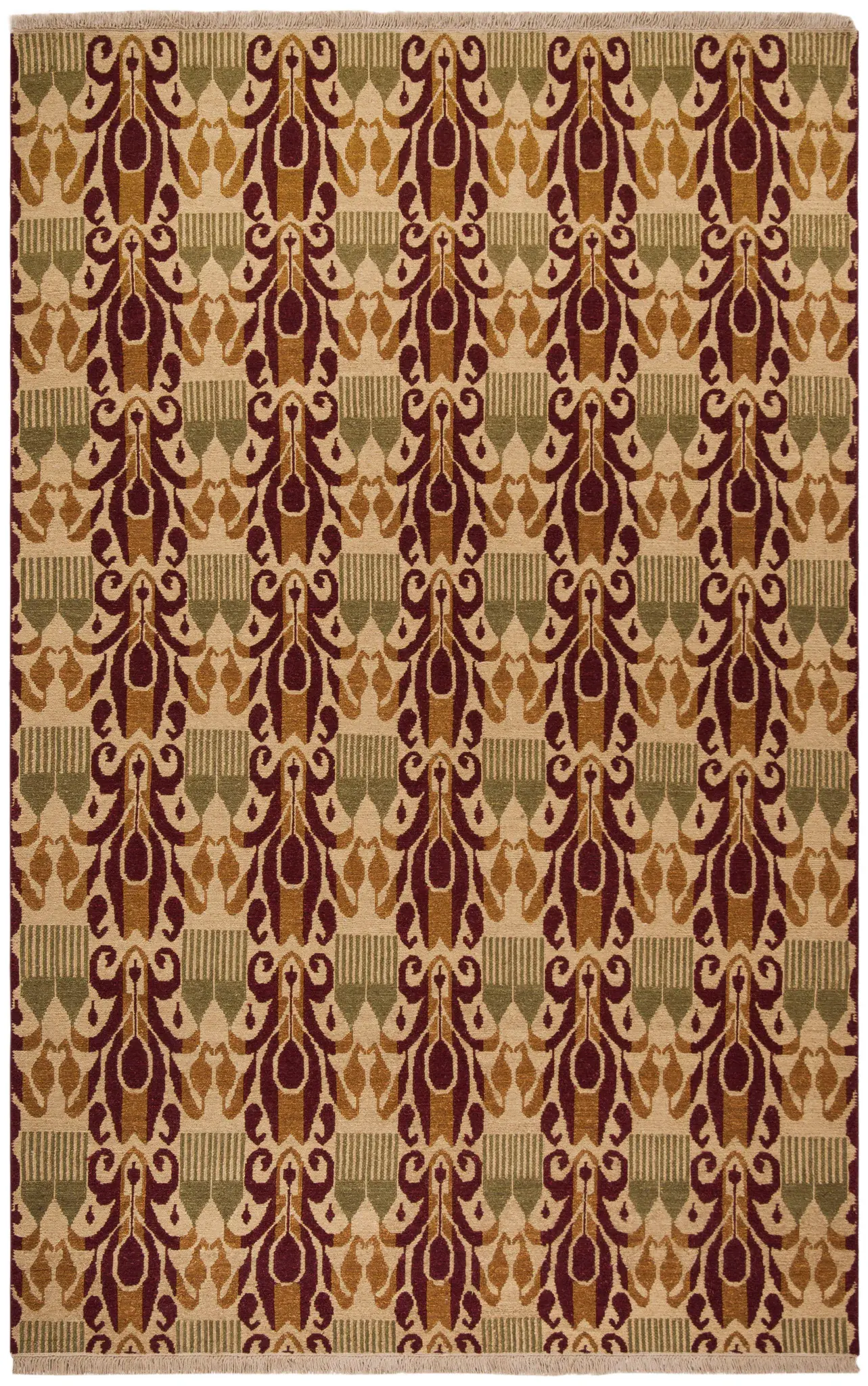 Sumak Hyderabad Garden Hand-Knotted Wool Rug