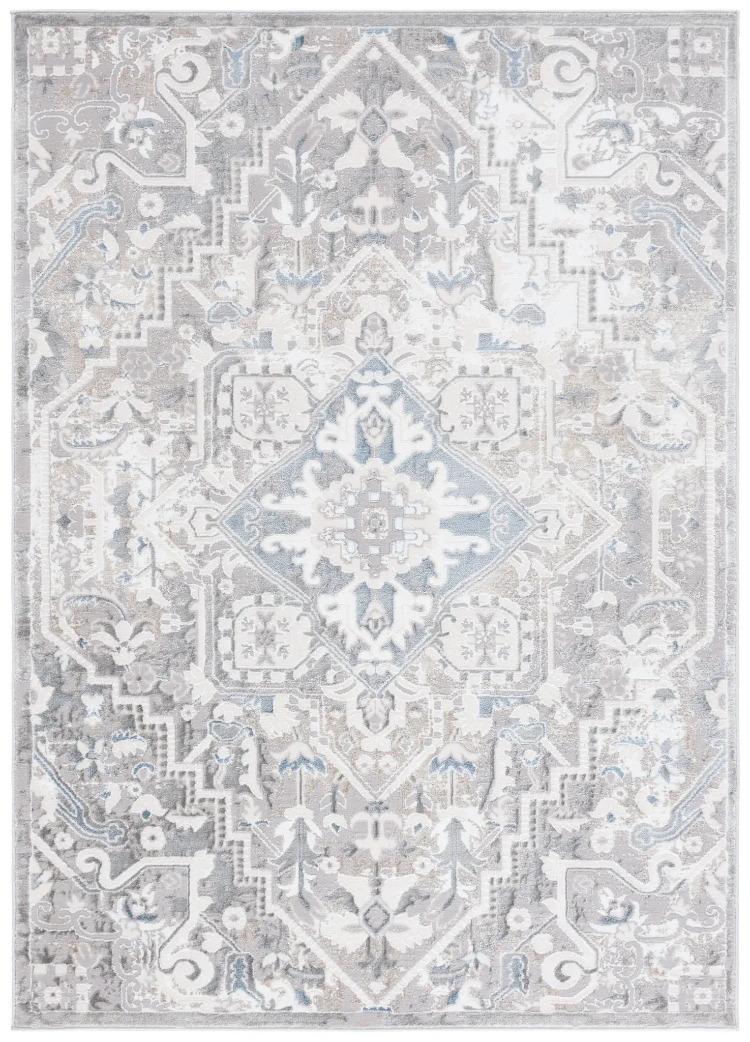 Easton Distressed Medallion Rug