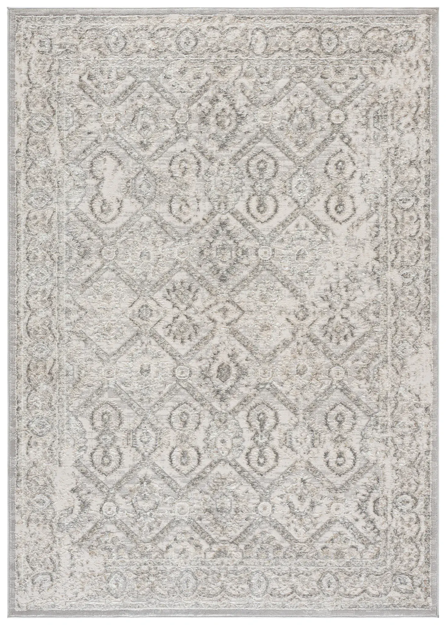 Easton Distressed Lattice Rug