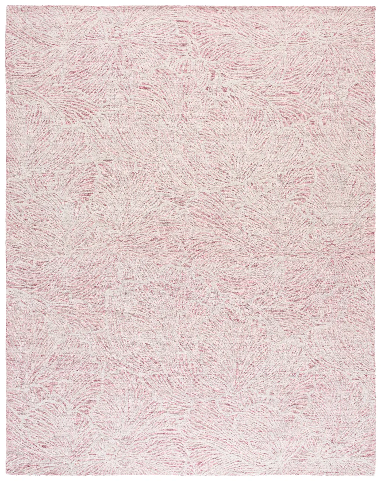 Ebony Botanical Bloom Hand-Tufted Wool Rug