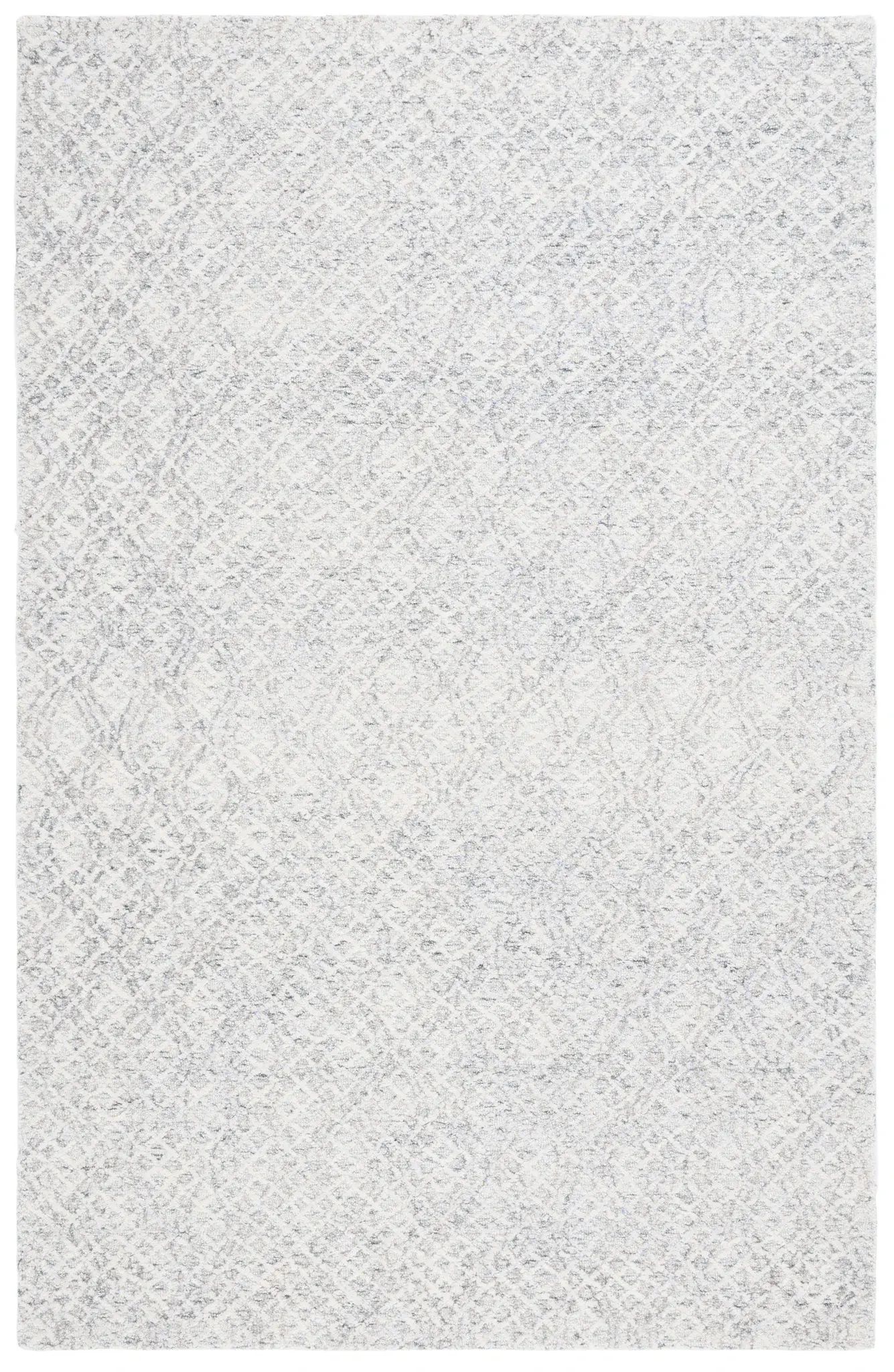 Ebony Ogee Trellis Hand-Tufted Wool Rug