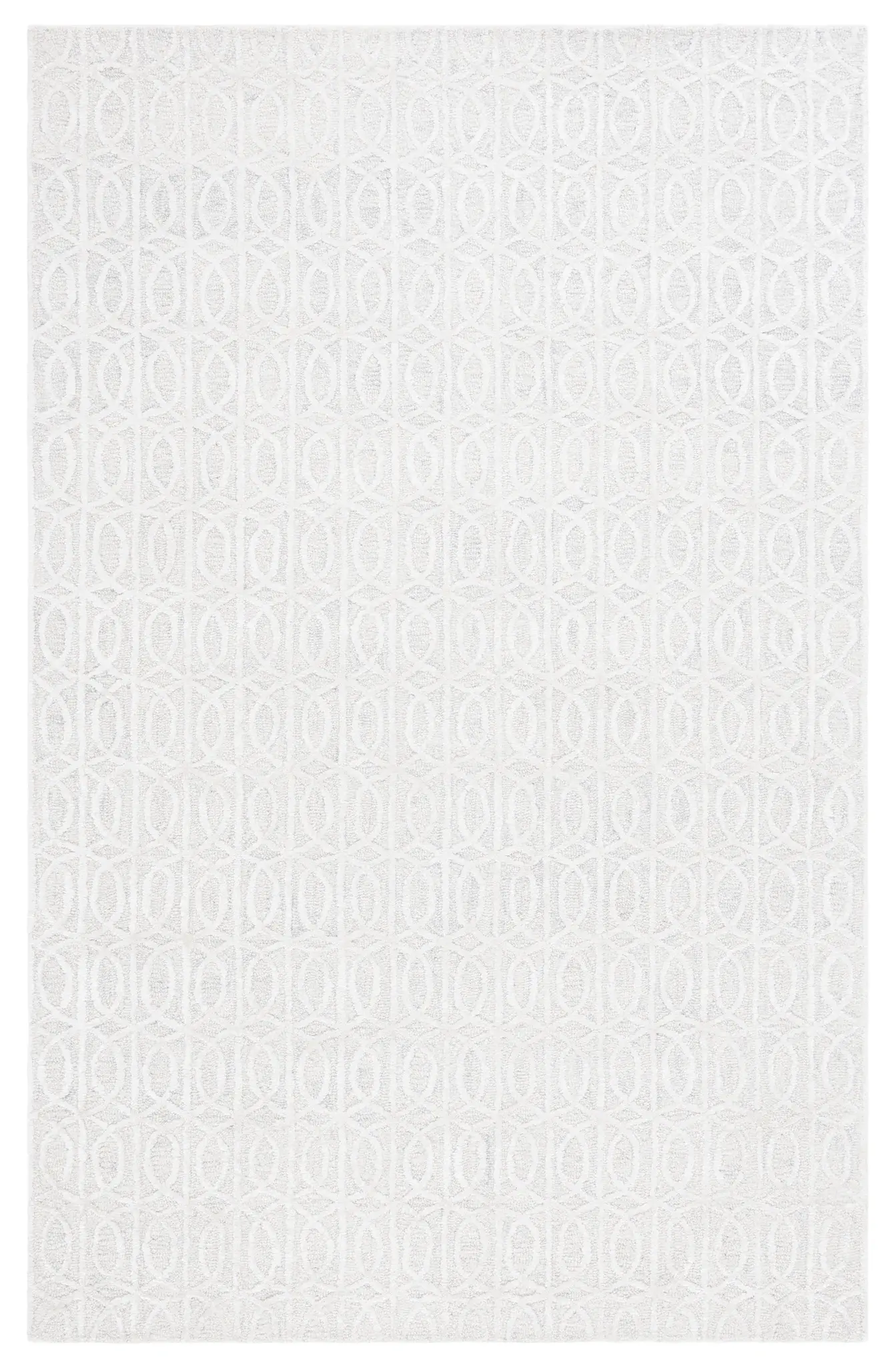 Ebony Interlocking Rings Hand-Tufted Rug
