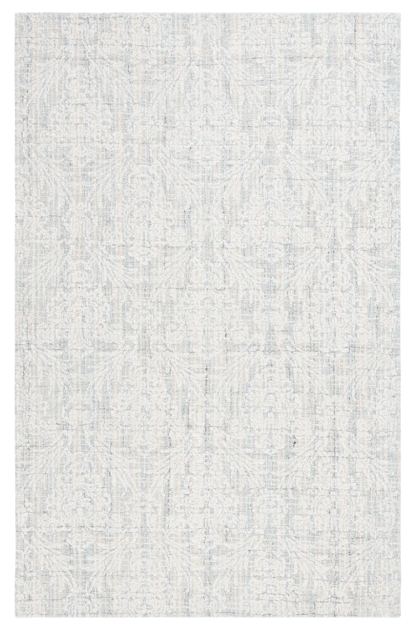 Ebony Damask Trellis Hand-Tufted Rug