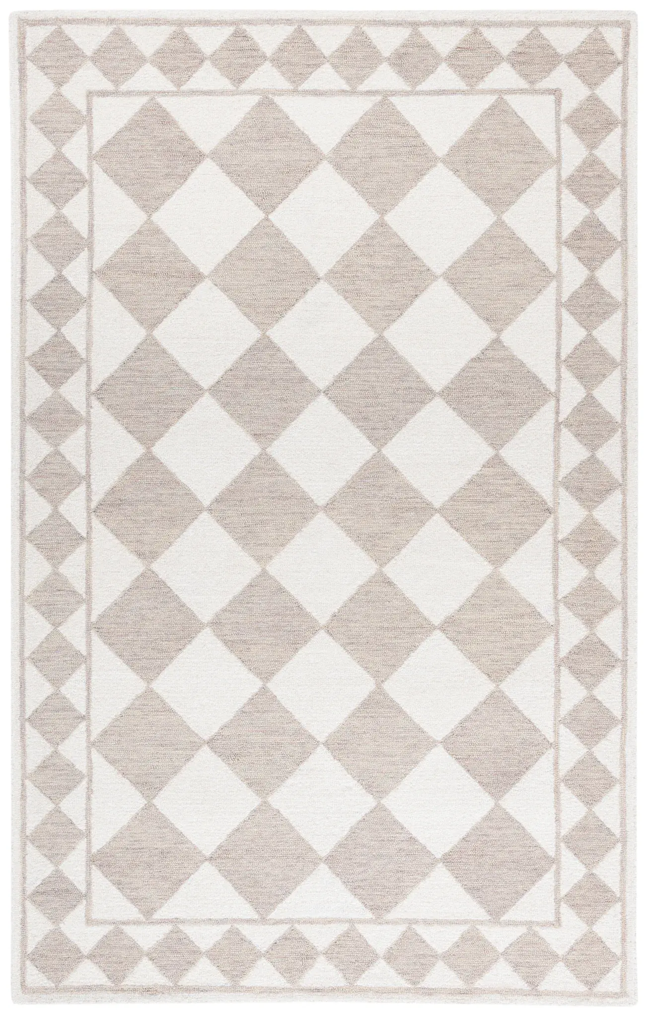 Ebony Checkerboard Hand-Tufted Rug