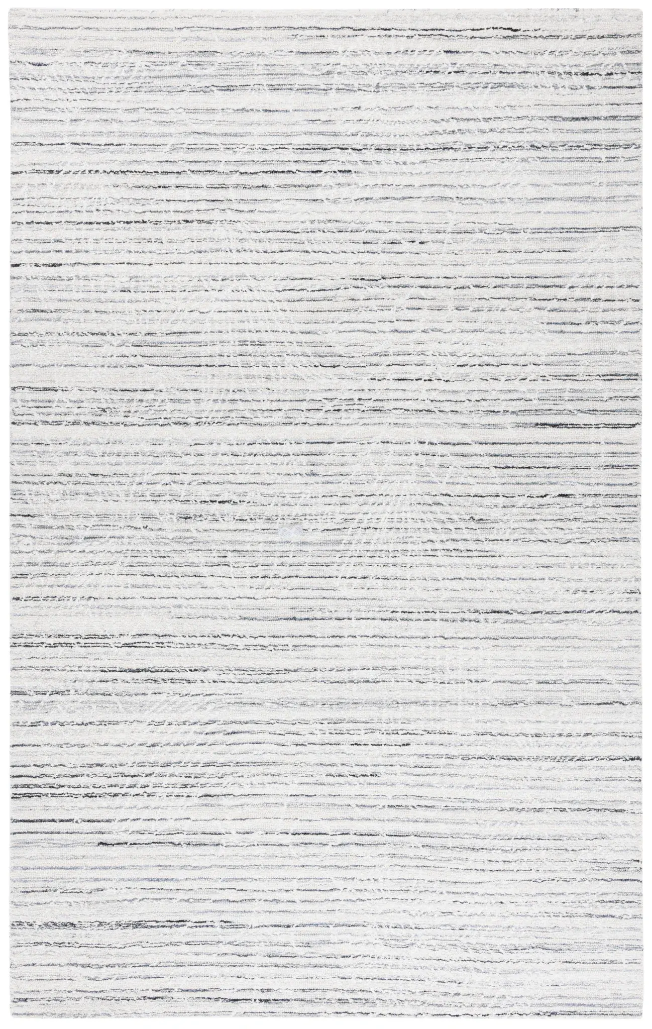 Ebony Striated Stripe Hand-Tufted Rug